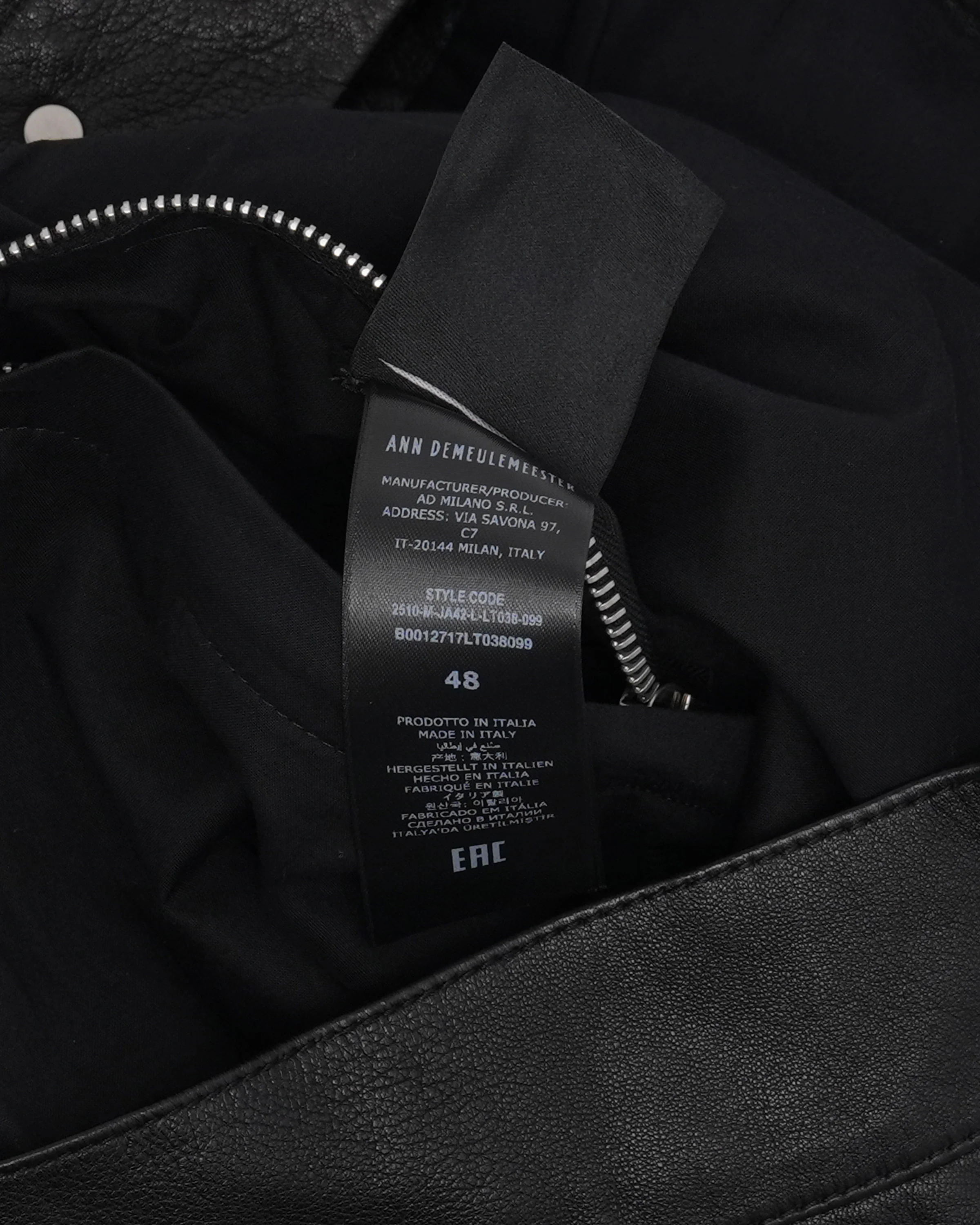 Raf 5 Pockets Standard Blouson Leather Jacket - Image 4