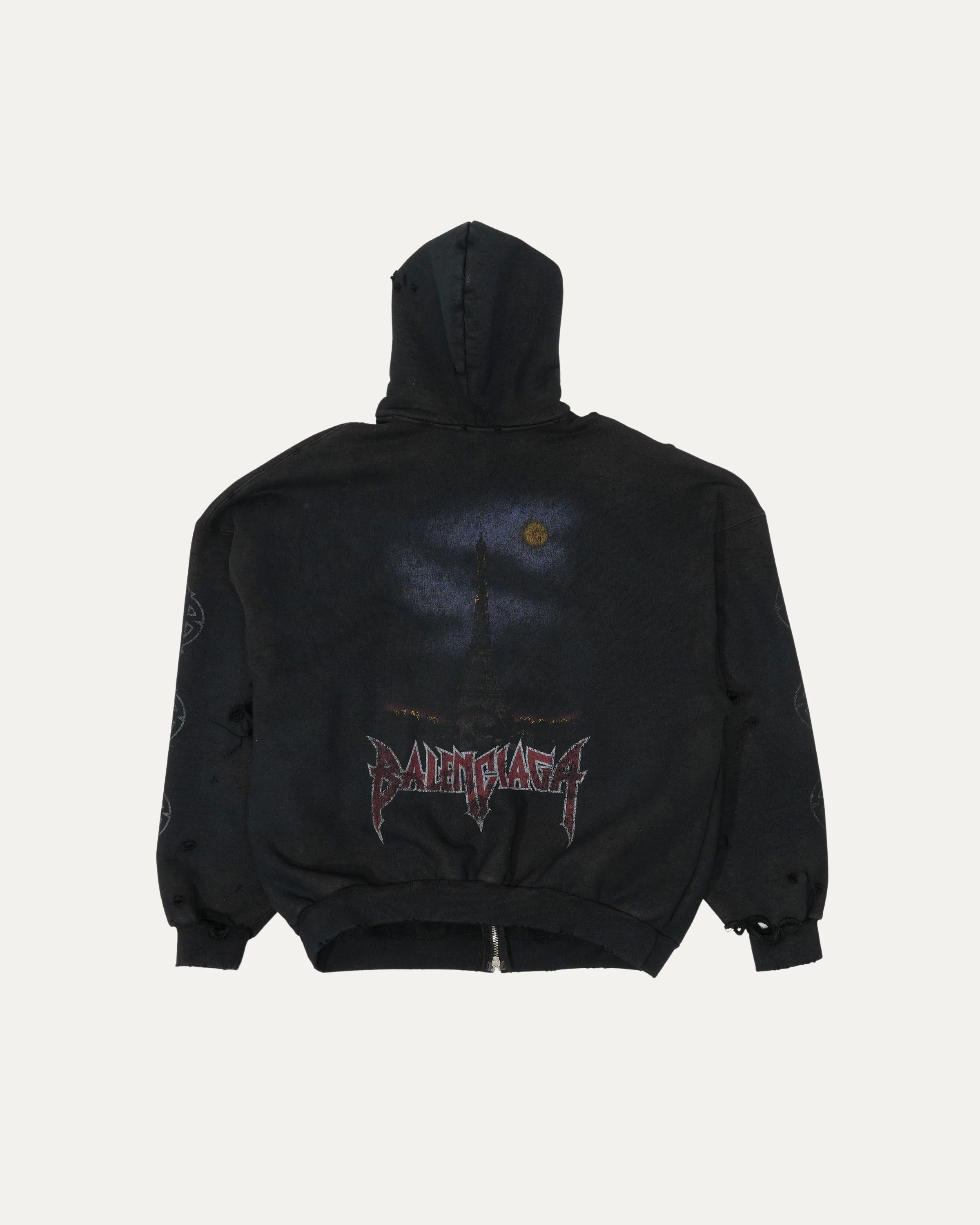 FW23 Paris Moon Zip-Up Hoodie - Image 2