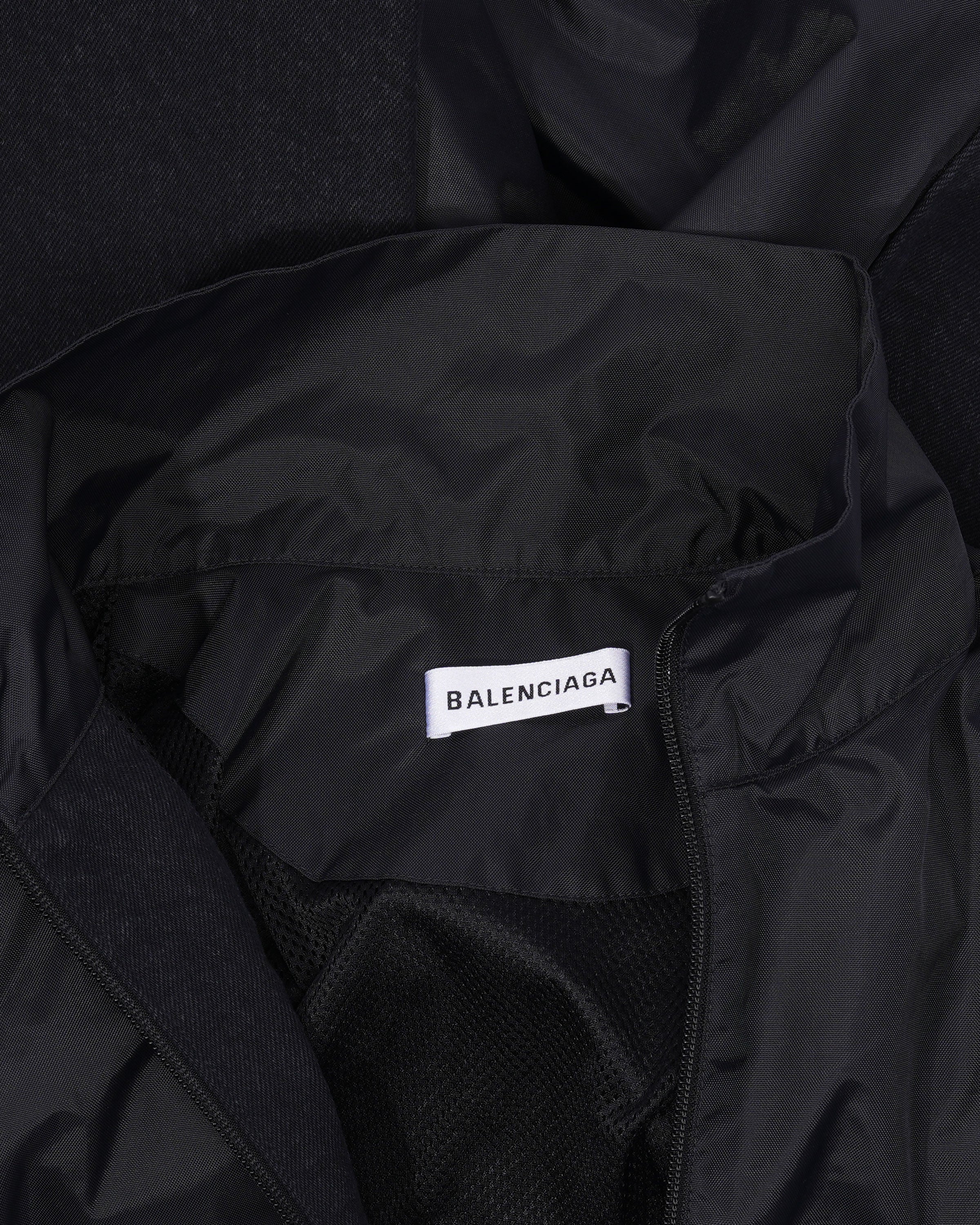 Nylon Logo Denim Contrast Coach Jacket - Image 3