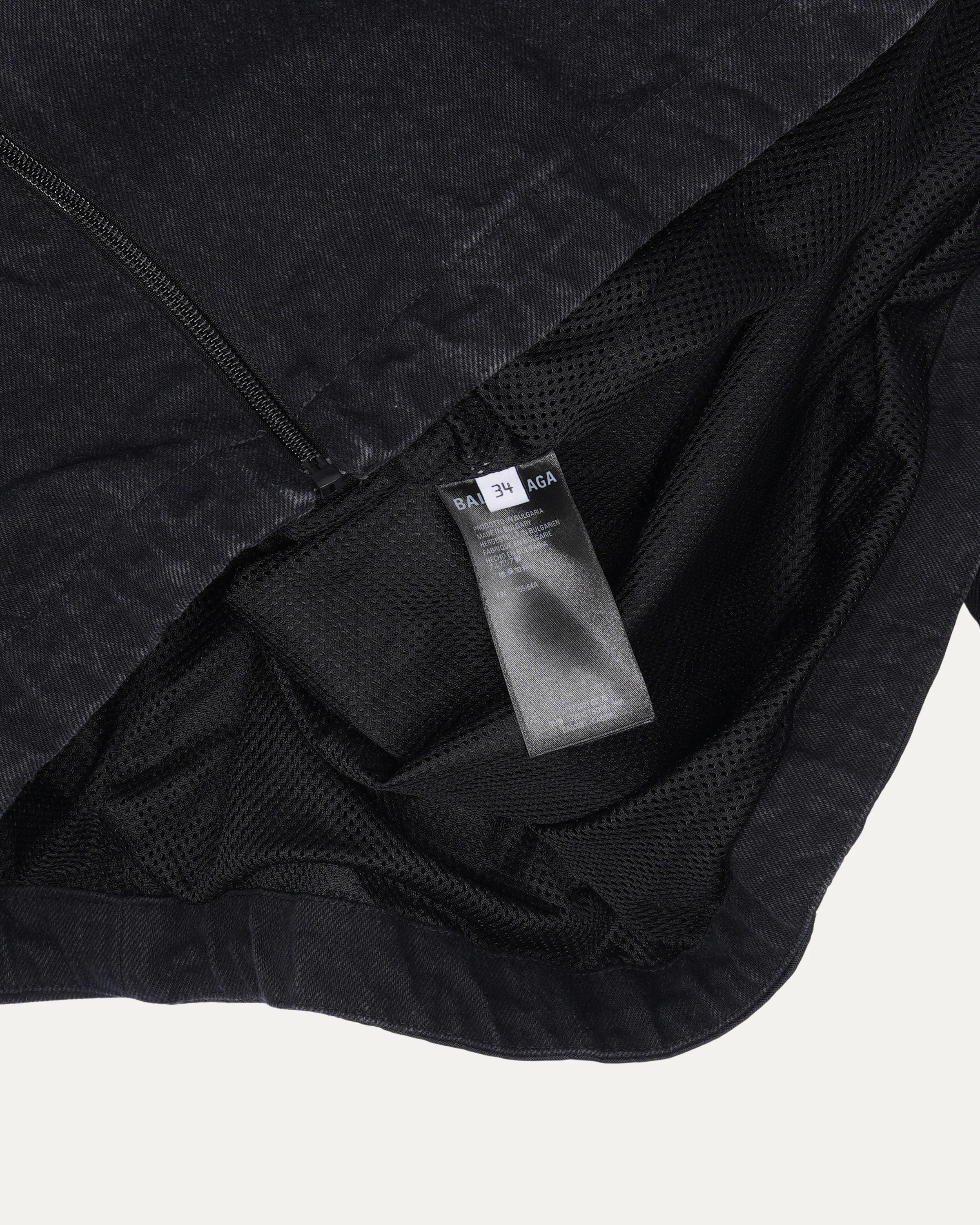 Nylon Logo Denim Contrast Coach Jacket - Image 4