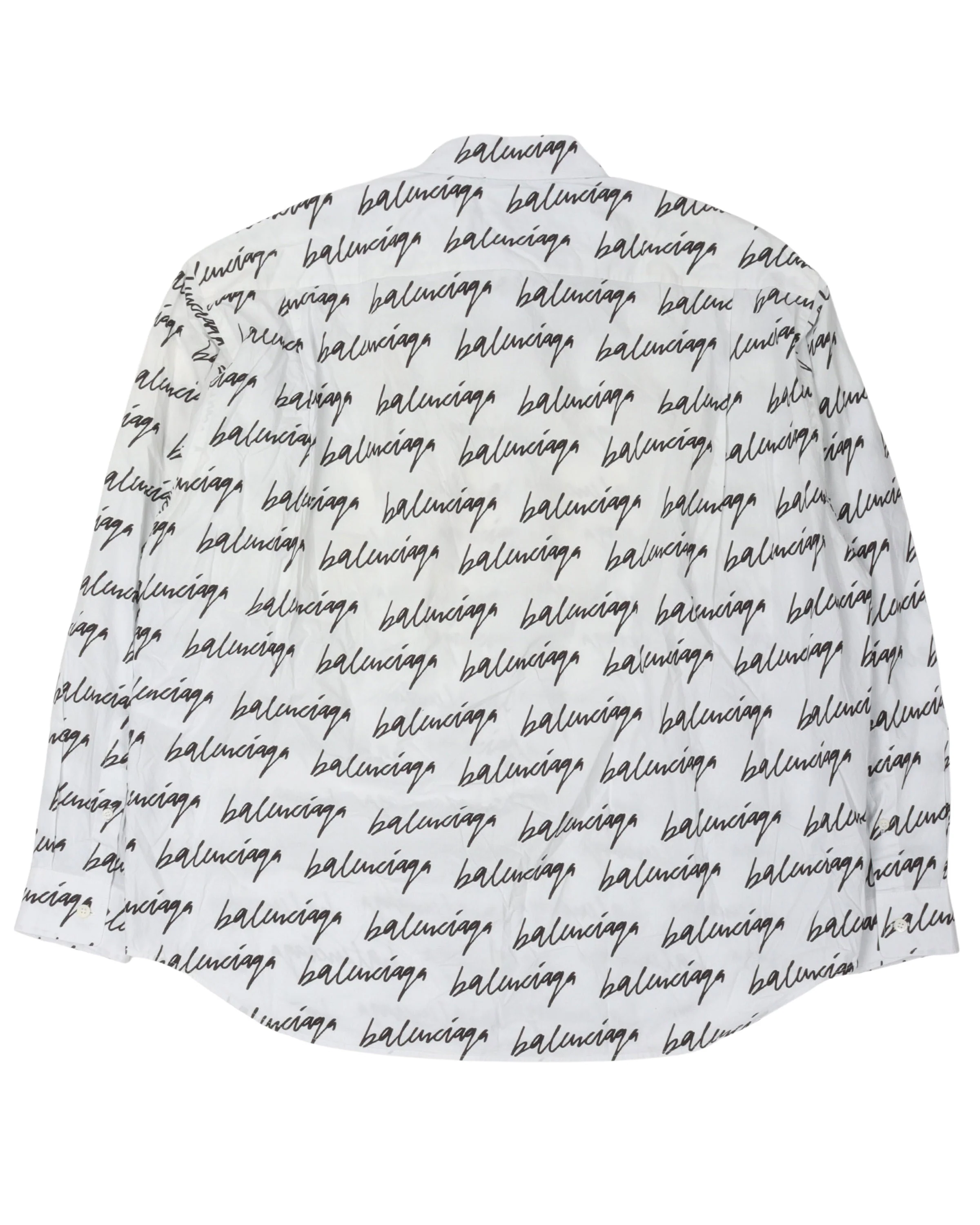 Script Monogram Button Up Shirt - Image 2