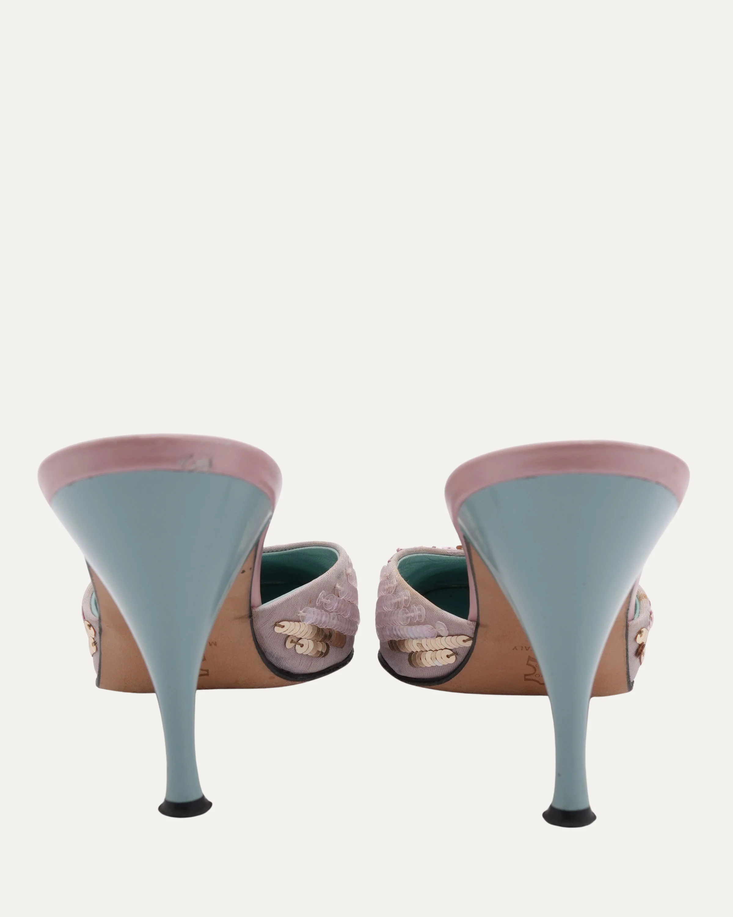 SS 2000 Pink Sequin Heels - Image 4