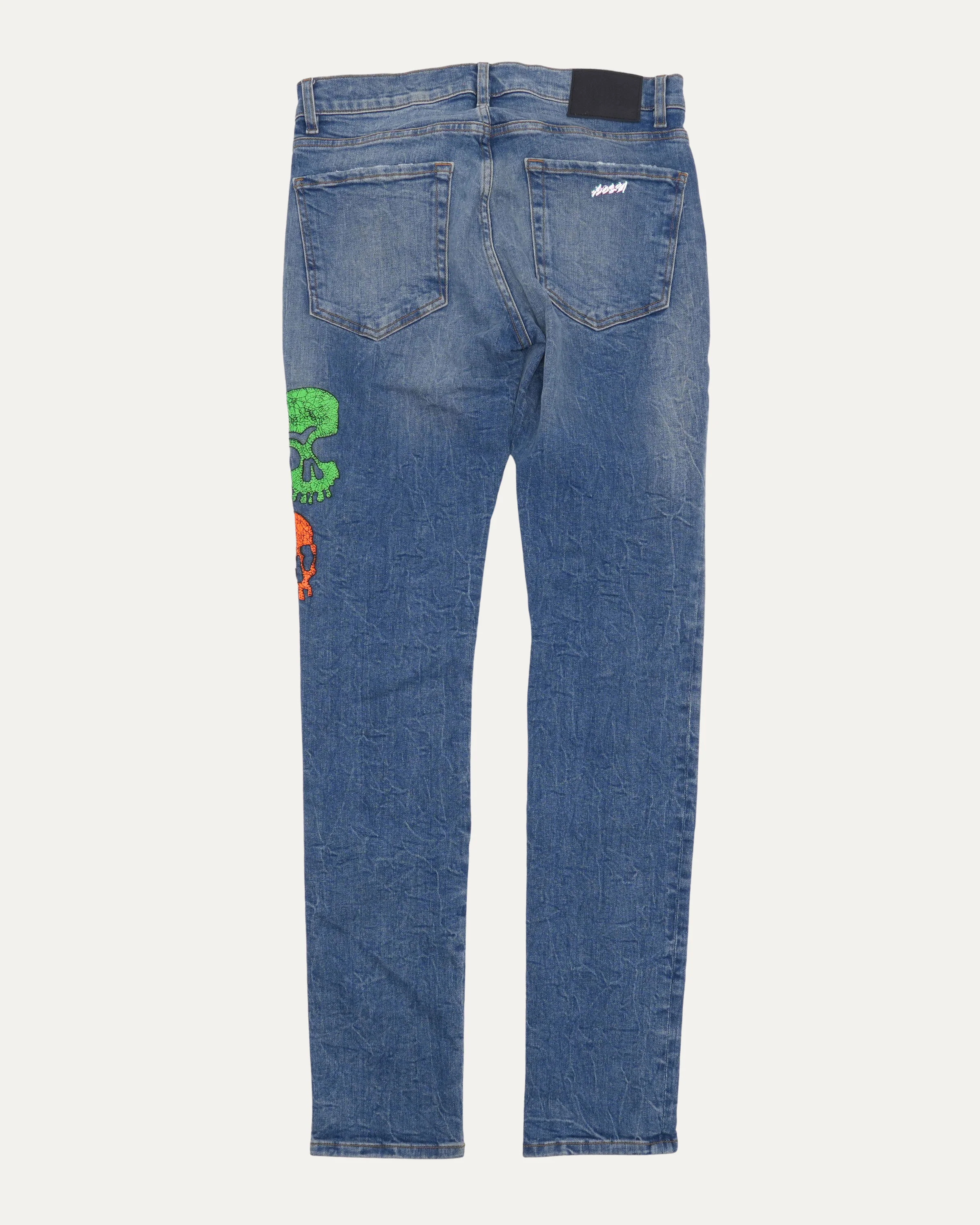 Skull Patch Jeans - Image 2