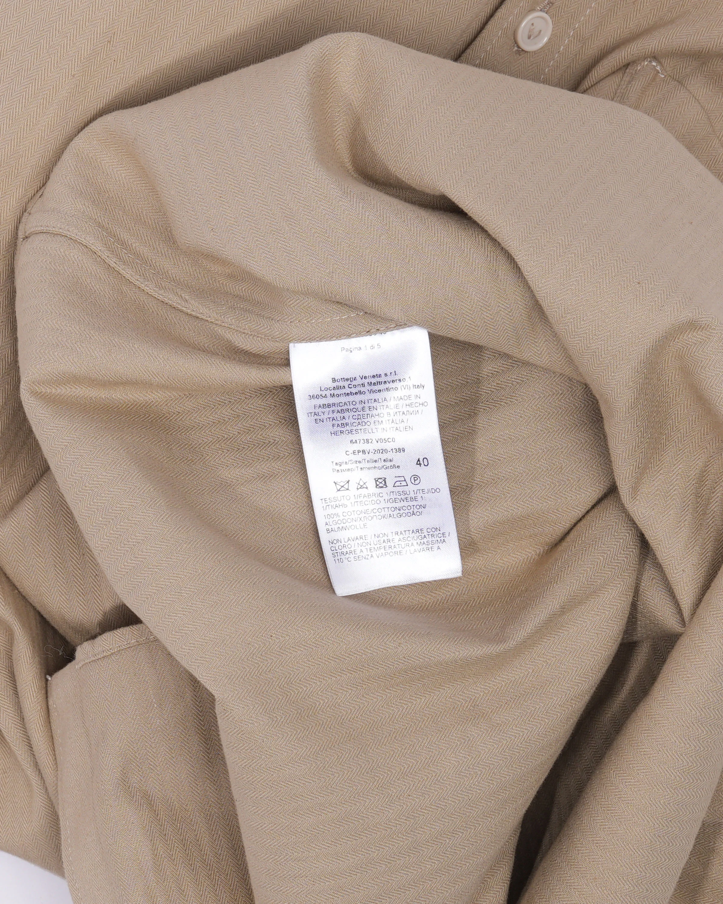 Light Cotton Herringbone Shirt - Image 4