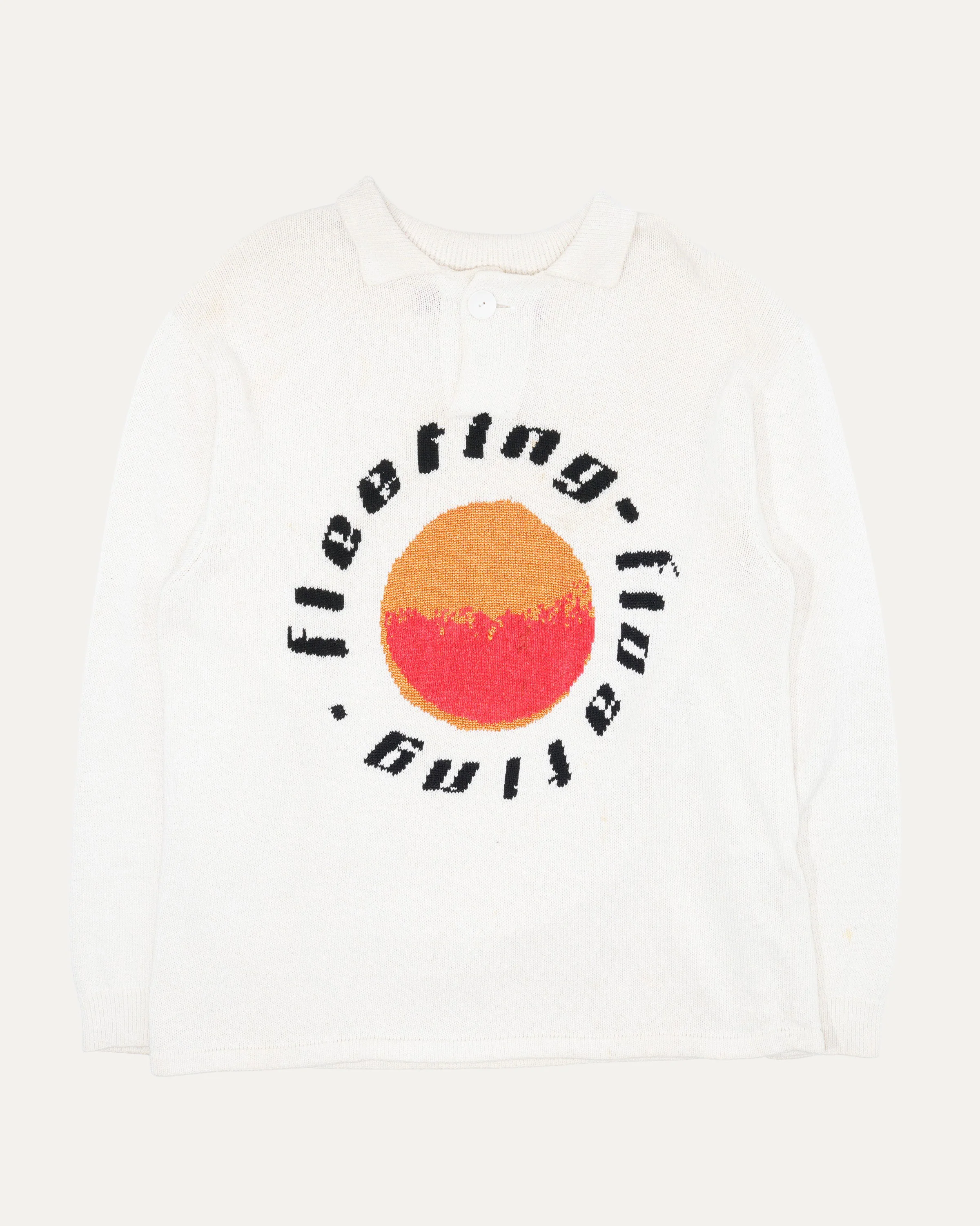 Fleeting Floating Knitted Polo Sweatshirt