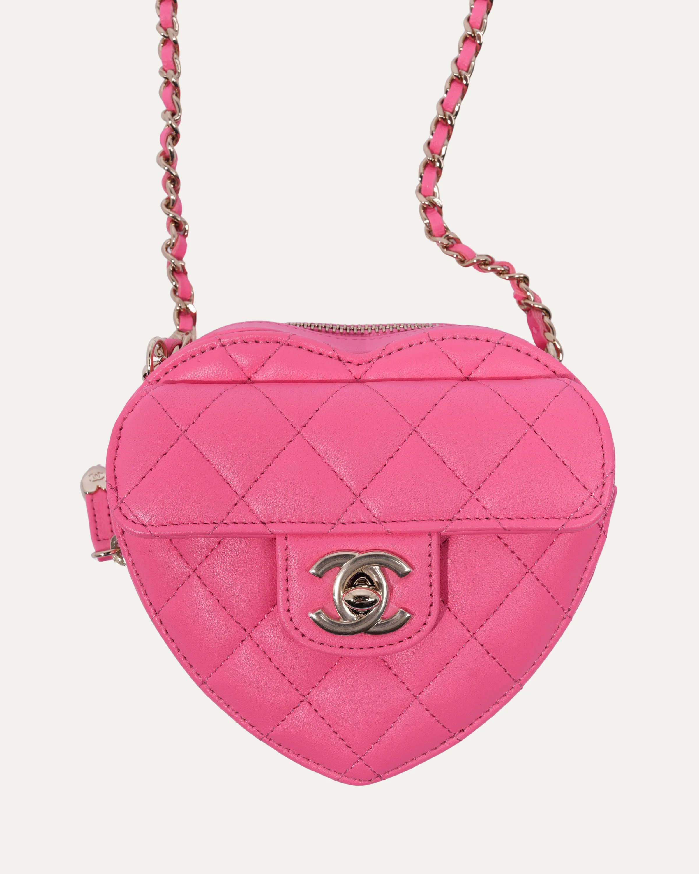 Mini Quilted CC In Love Heart Bag - Image 2