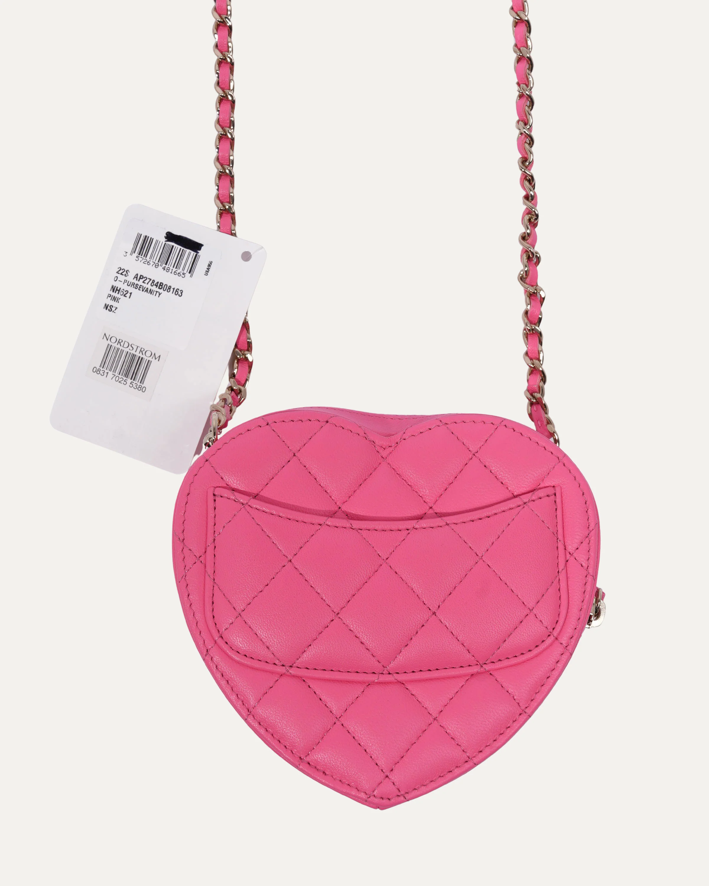 Mini Quilted CC In Love Heart Bag - Image 3