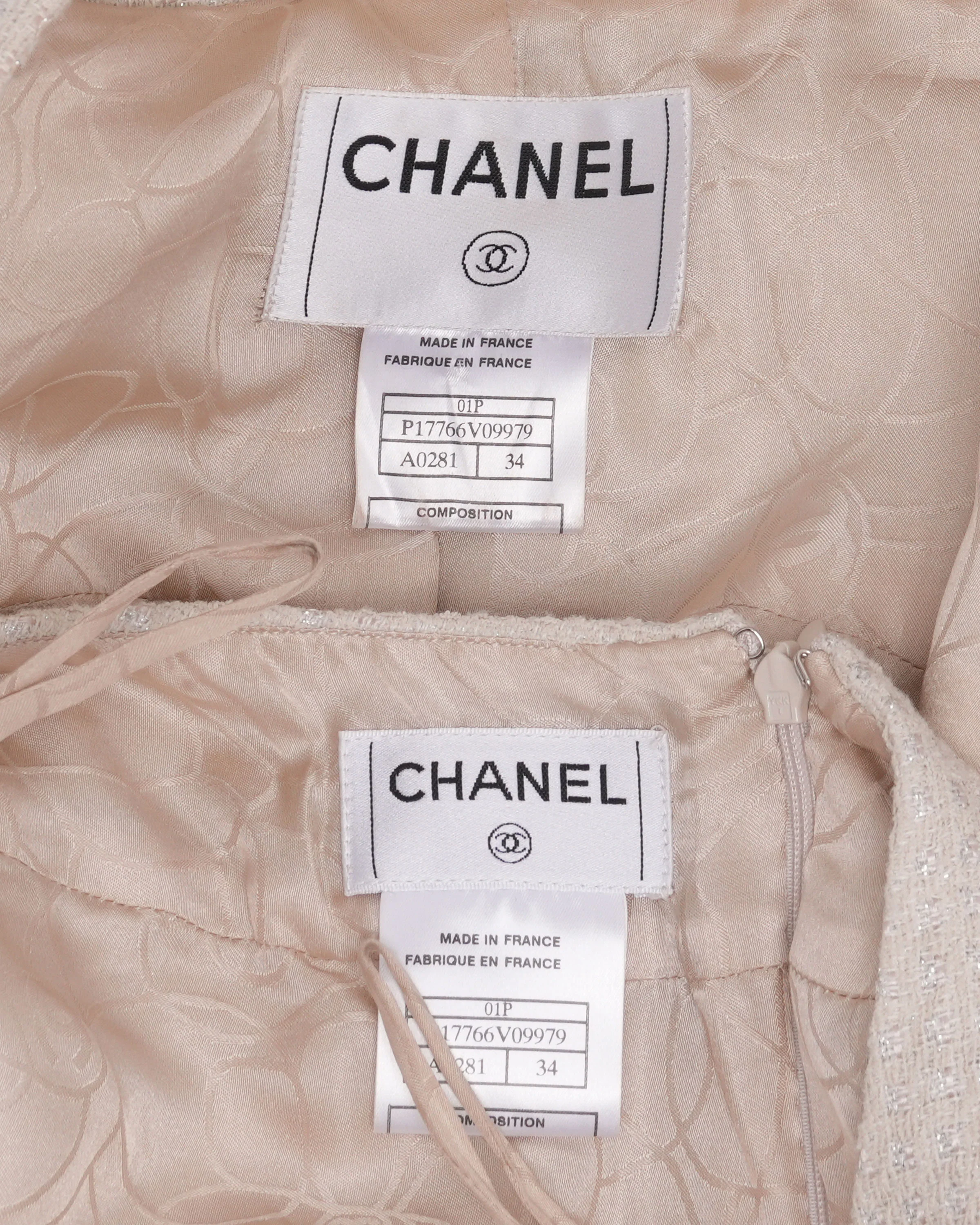 SS 2001 Pearl Embellished Skirt Suit - Image 9