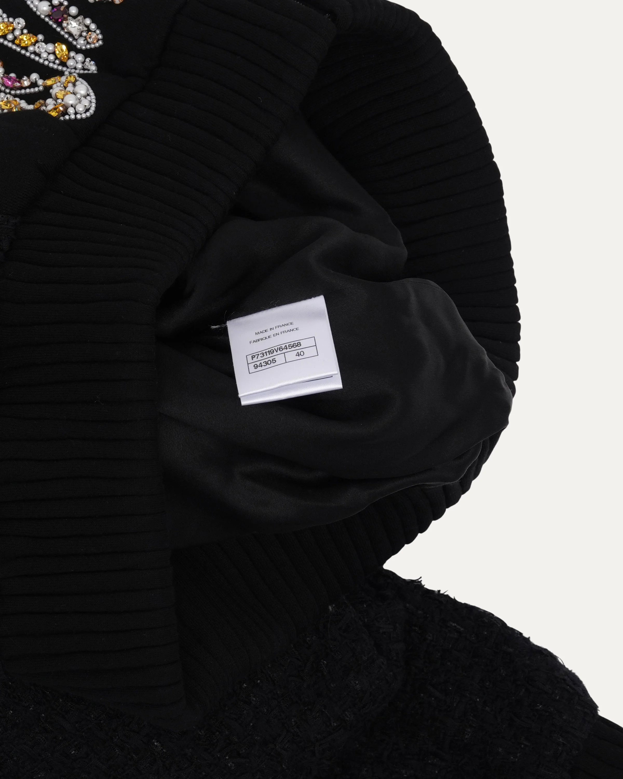 Tweed Crystal Embellished Blouson - Image 4