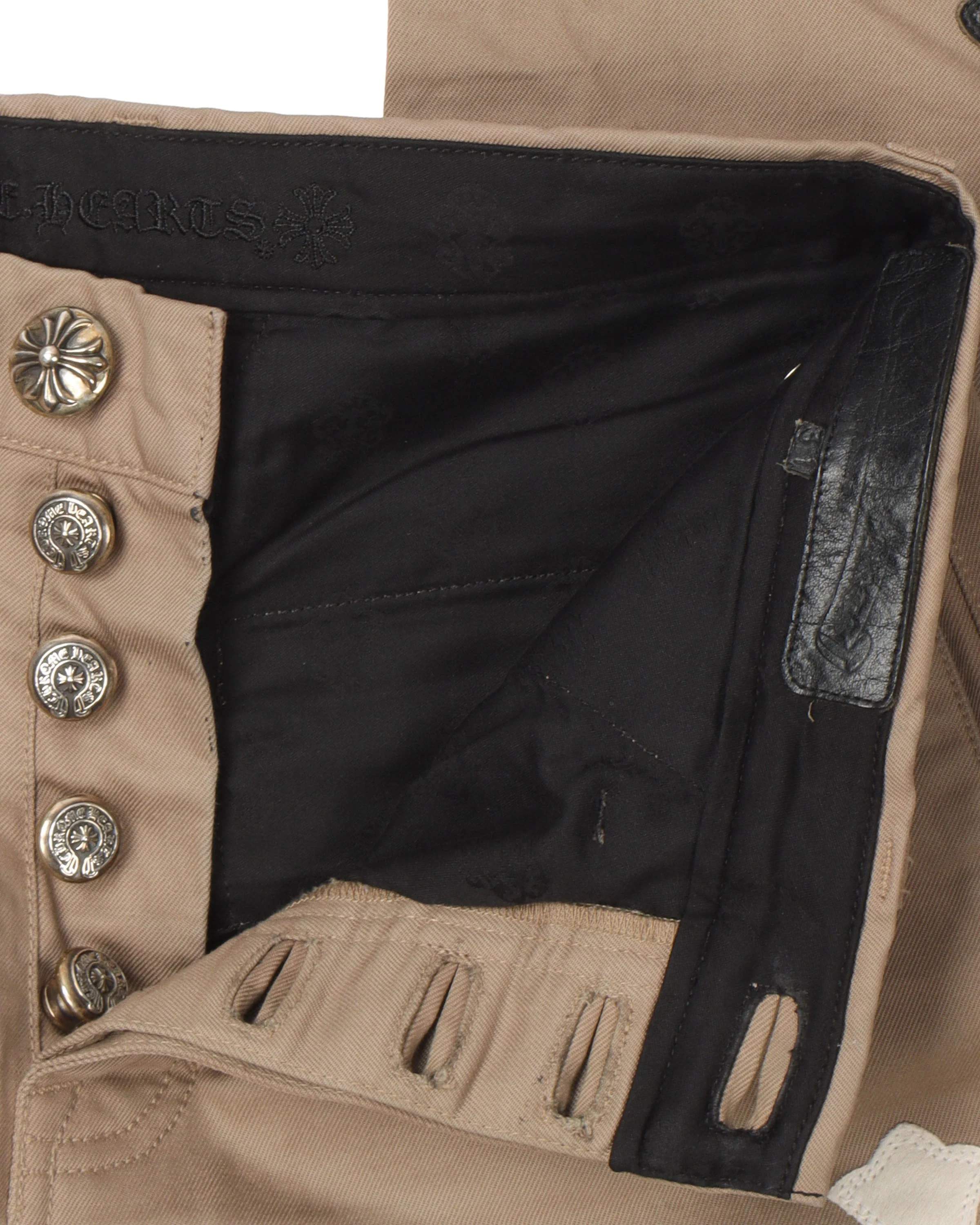 Chino Leather Cross Patch Pants - Image 3