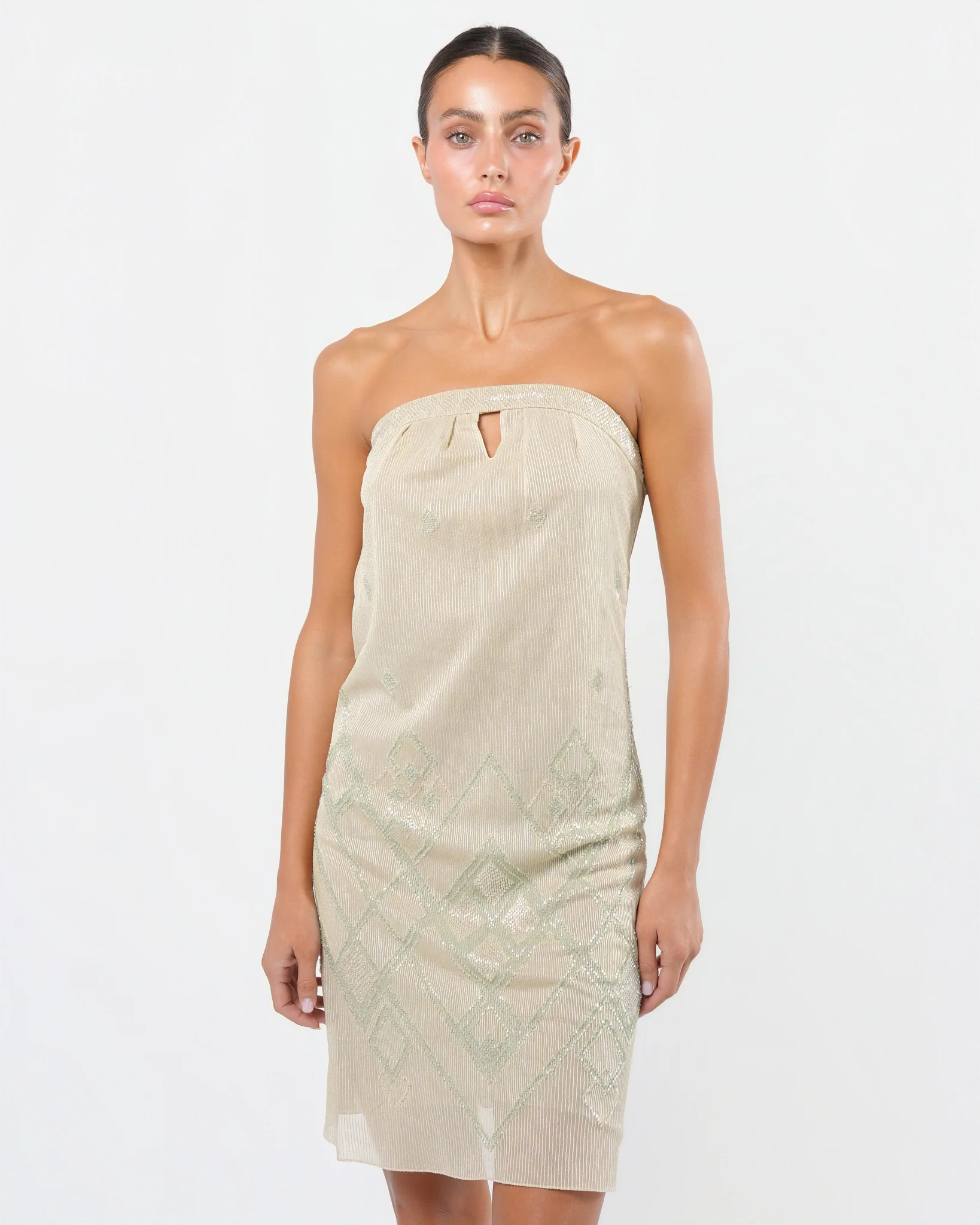 FW 2000 Stella McCartney Era Beaded Dress - Image 2
