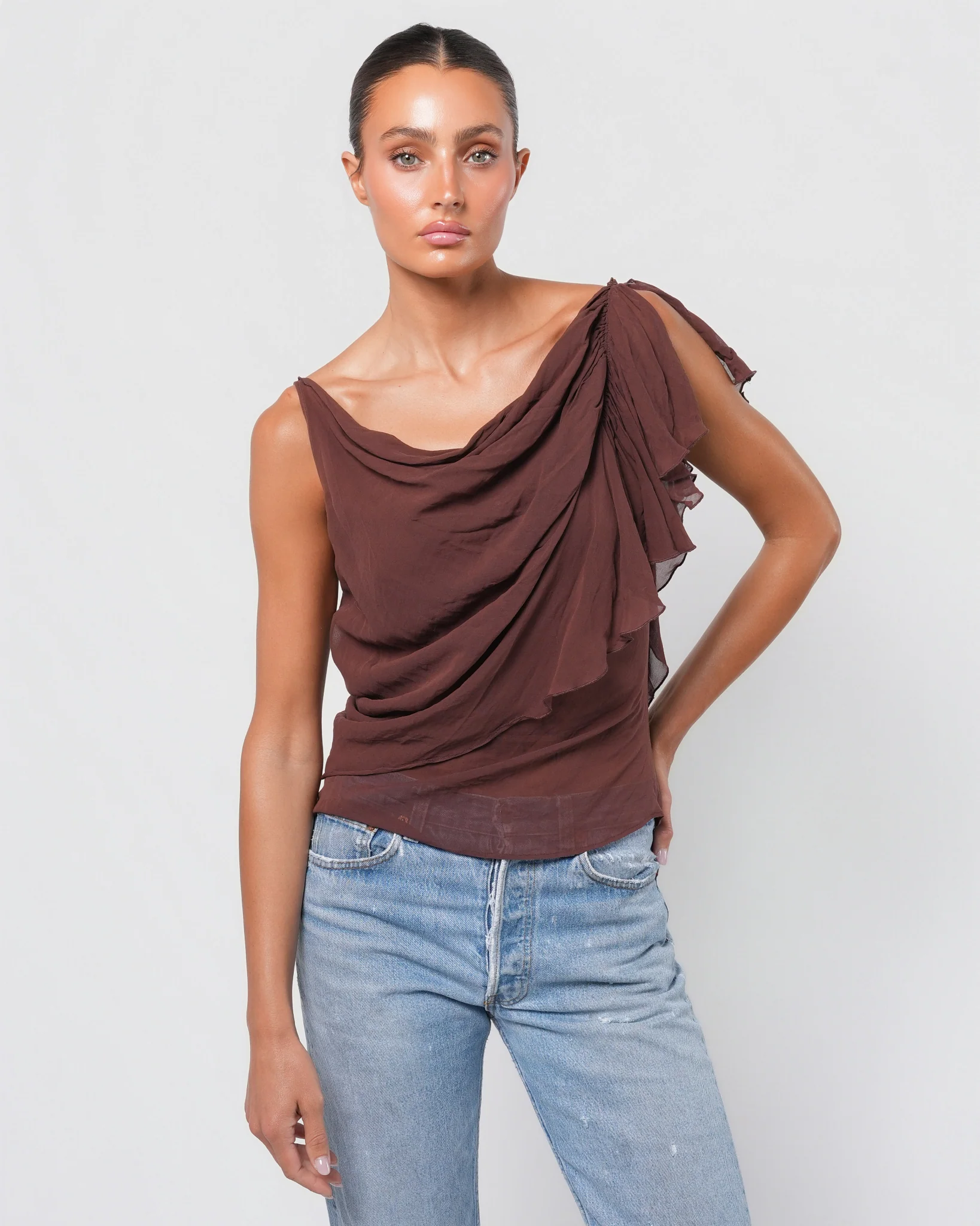 Stella McCartney Era SS 2001 Silk Ruffled Top - Image 3