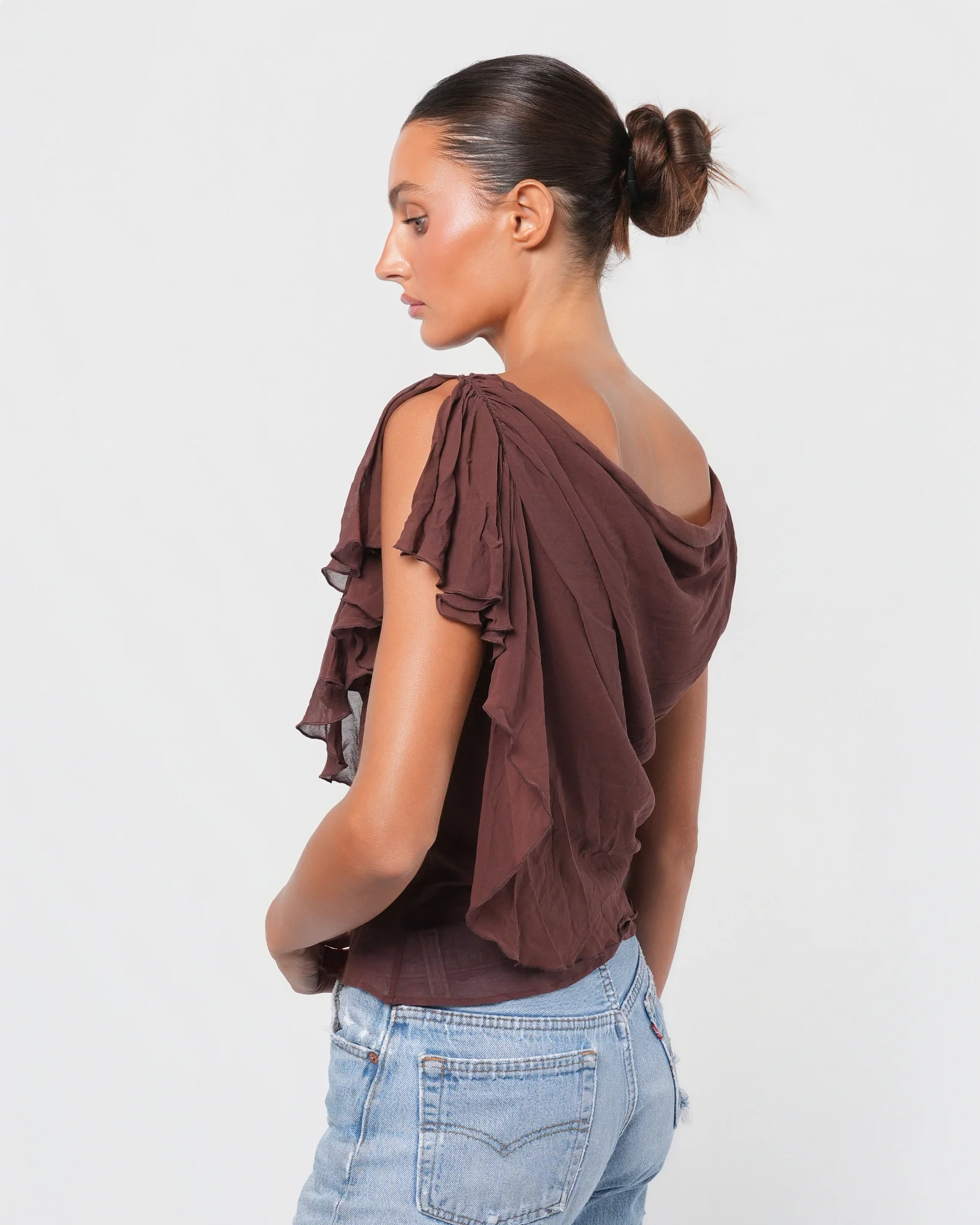 Stella McCartney Era SS 2001 Silk Ruffled Top - Image 5