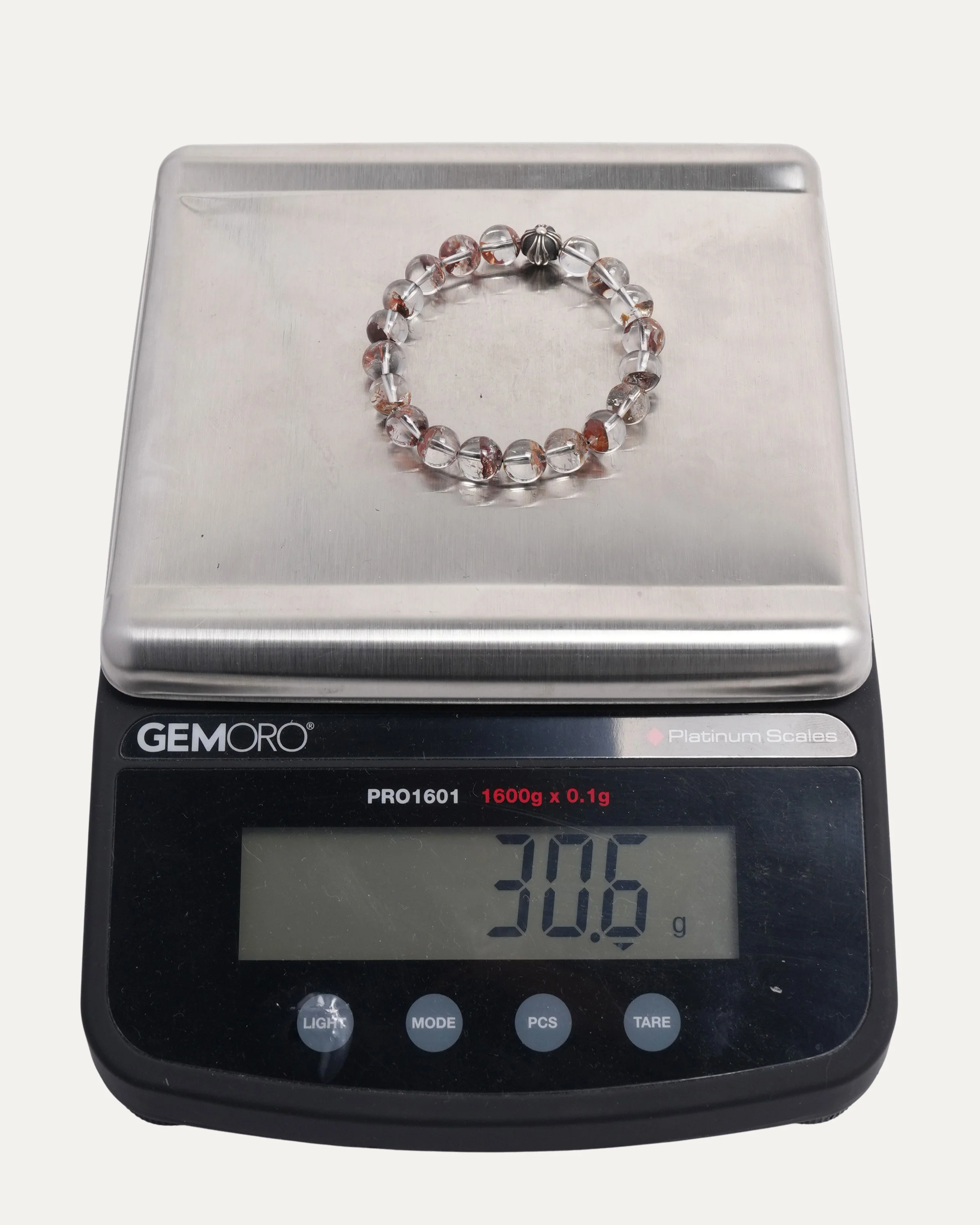 8mm Rutilated Quartz Bead Bracelet - Image 3