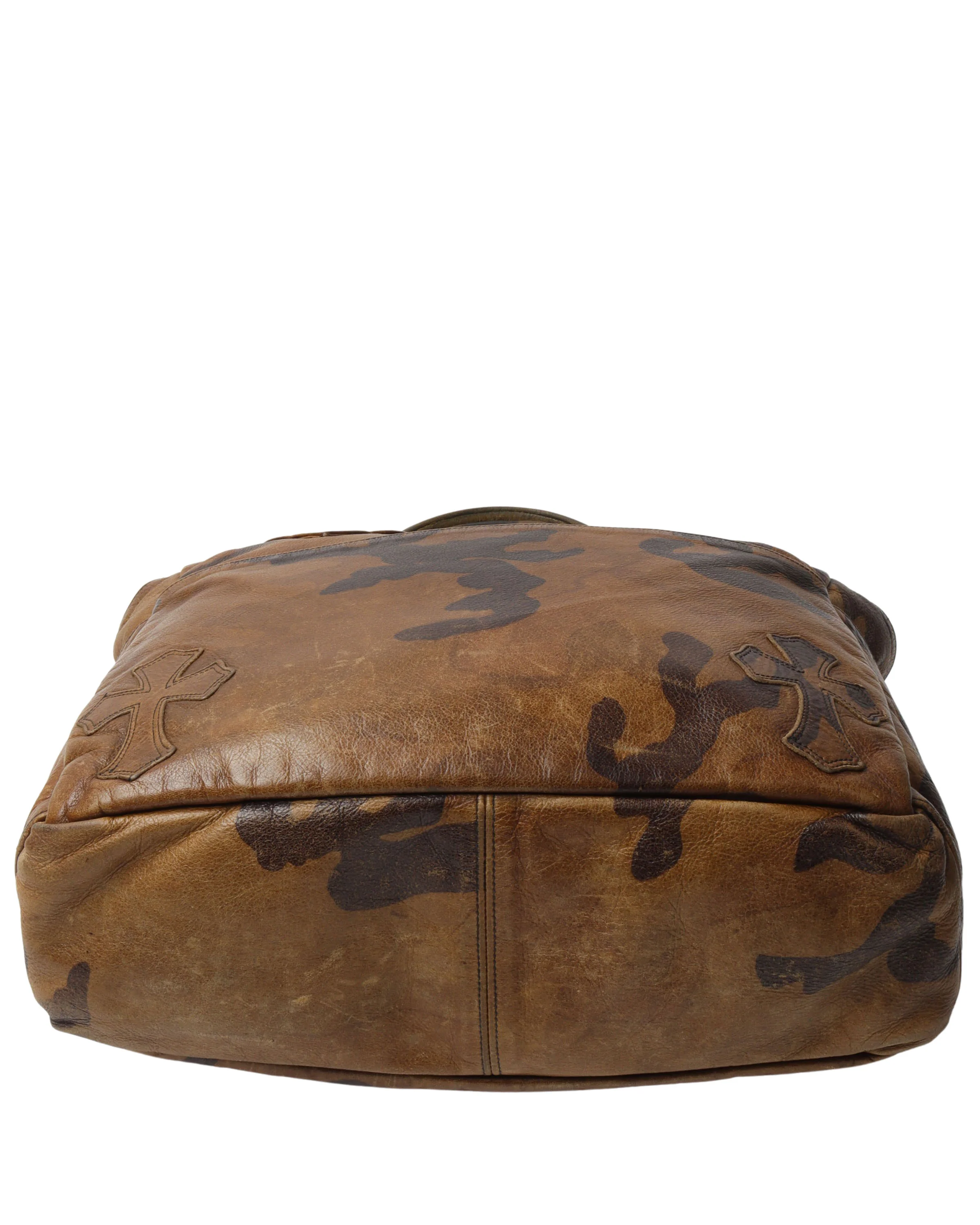 Camouflage Cross Patch Leather Bag - Image 4