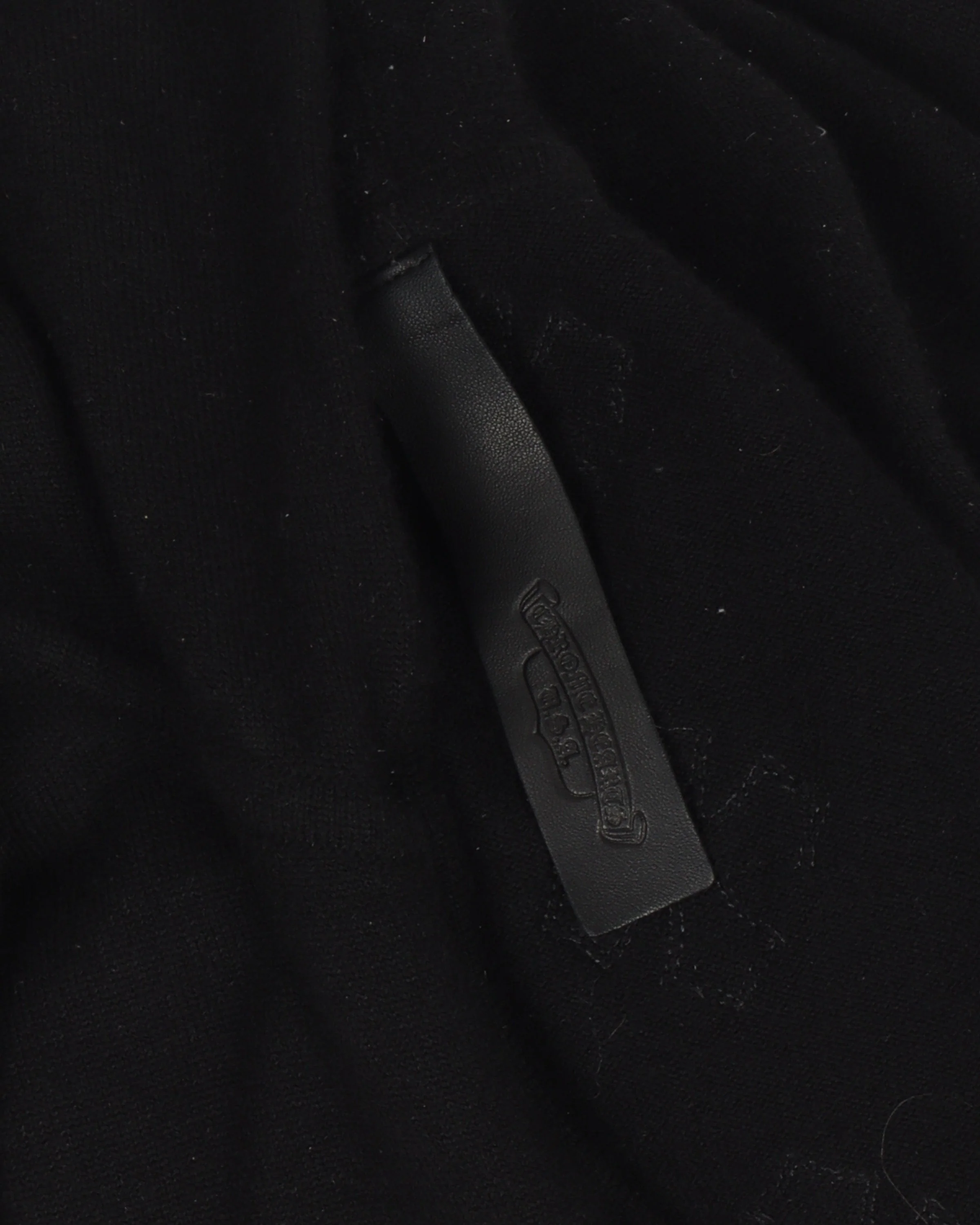 Cashmere Leather Cross Zip Up Hoodie - Image 3