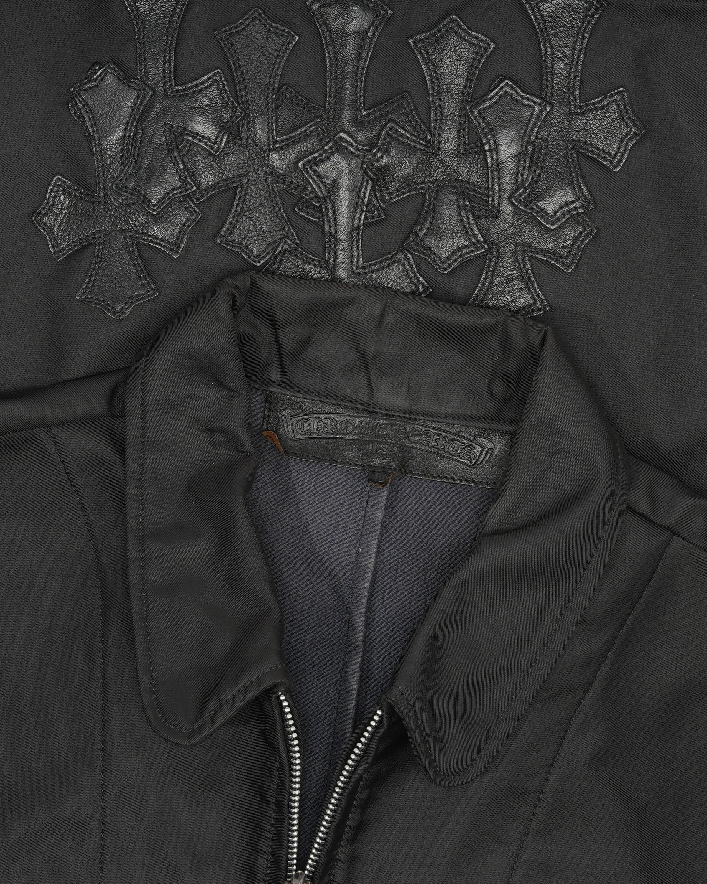 Cemetery Cross Nylon Trucker Jacket - Image 3