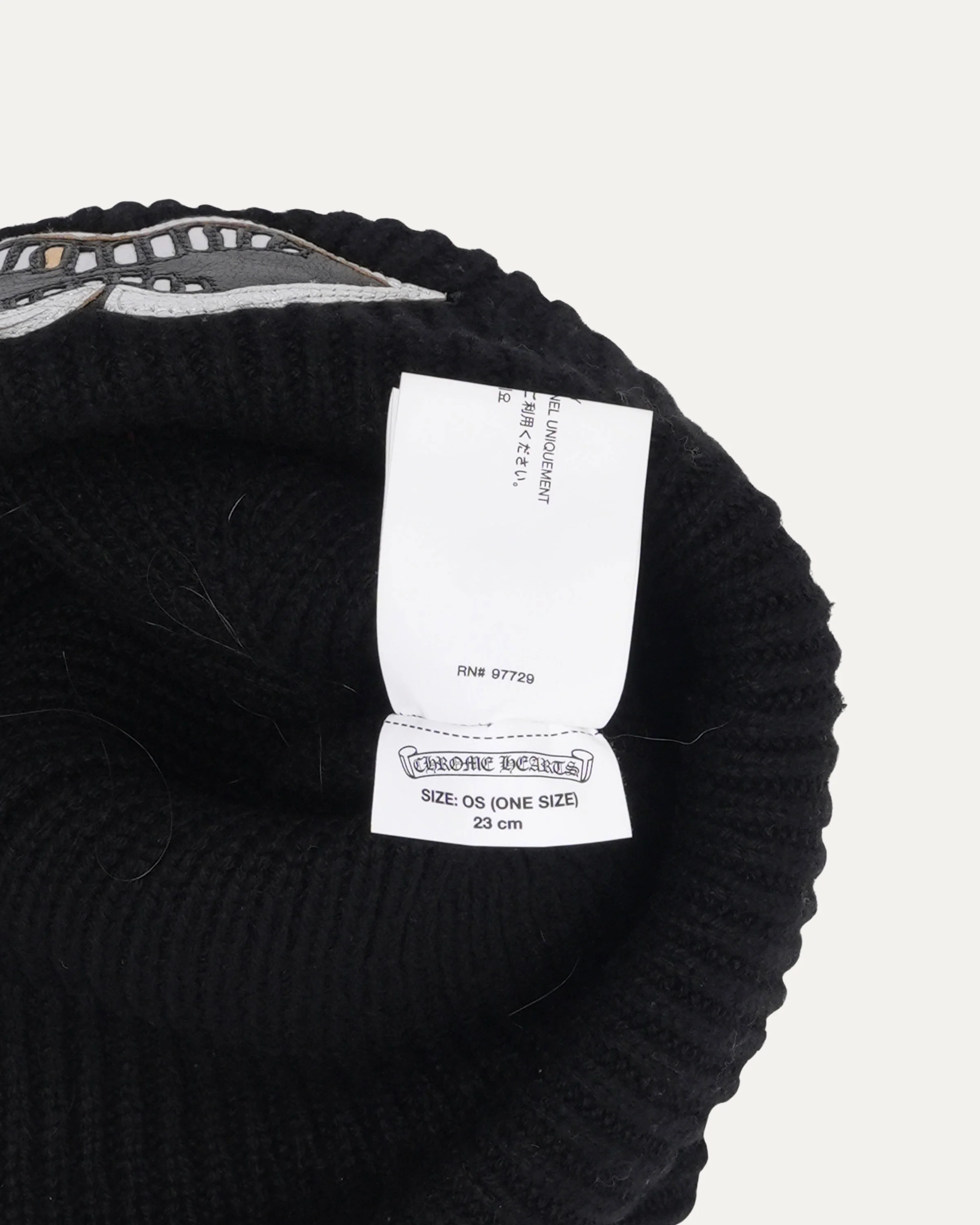 Chomper Patch Cashmere Beanie - Image 4