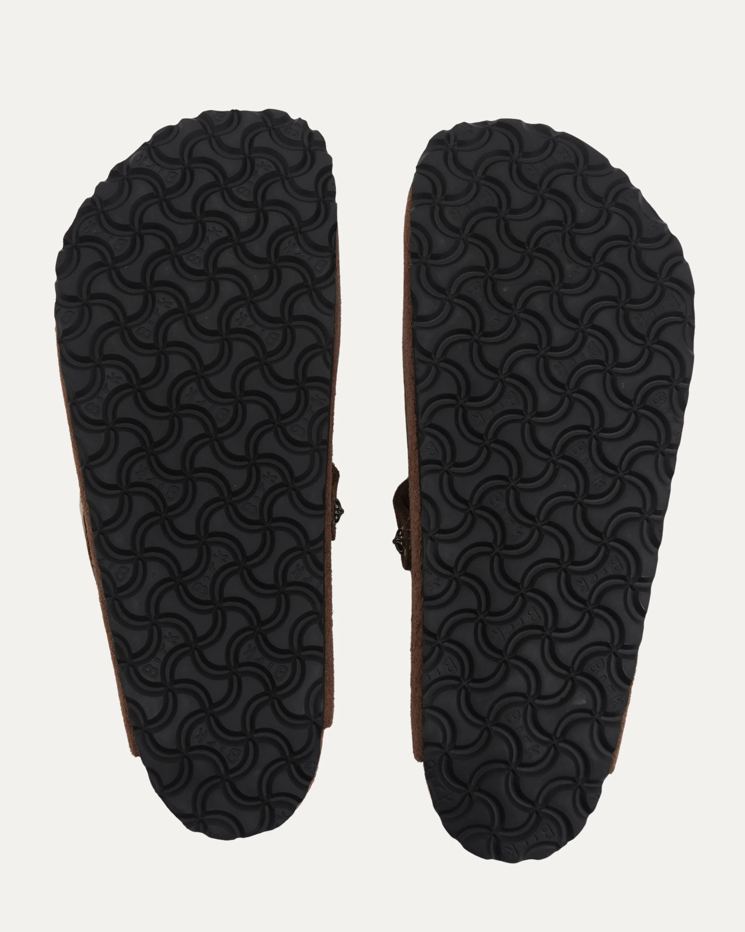 Cross Embellished Birkenstock Boston Suede Mule - Image 6