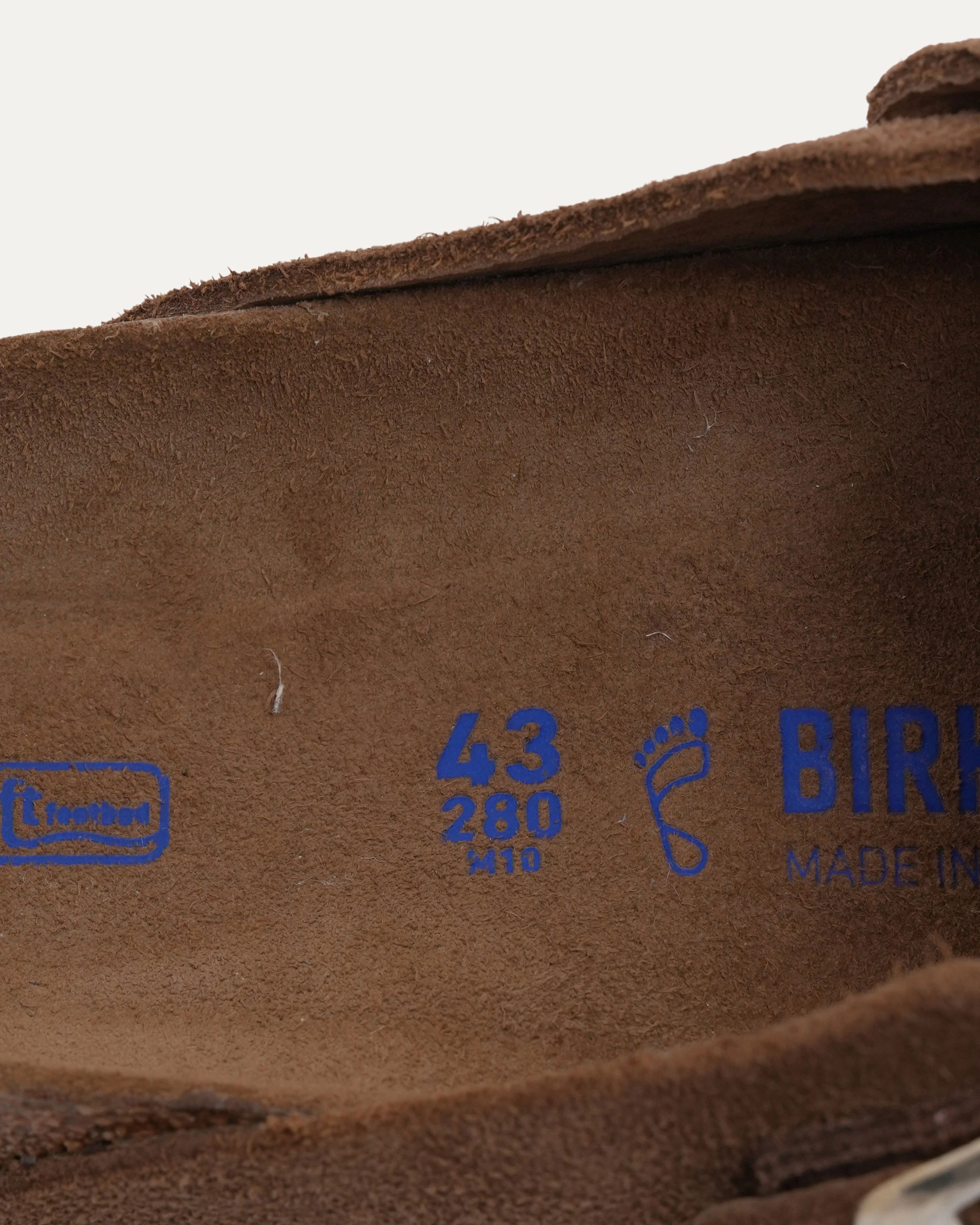 Cross Embellished Birkenstock Boston Suede Mule - Image 7