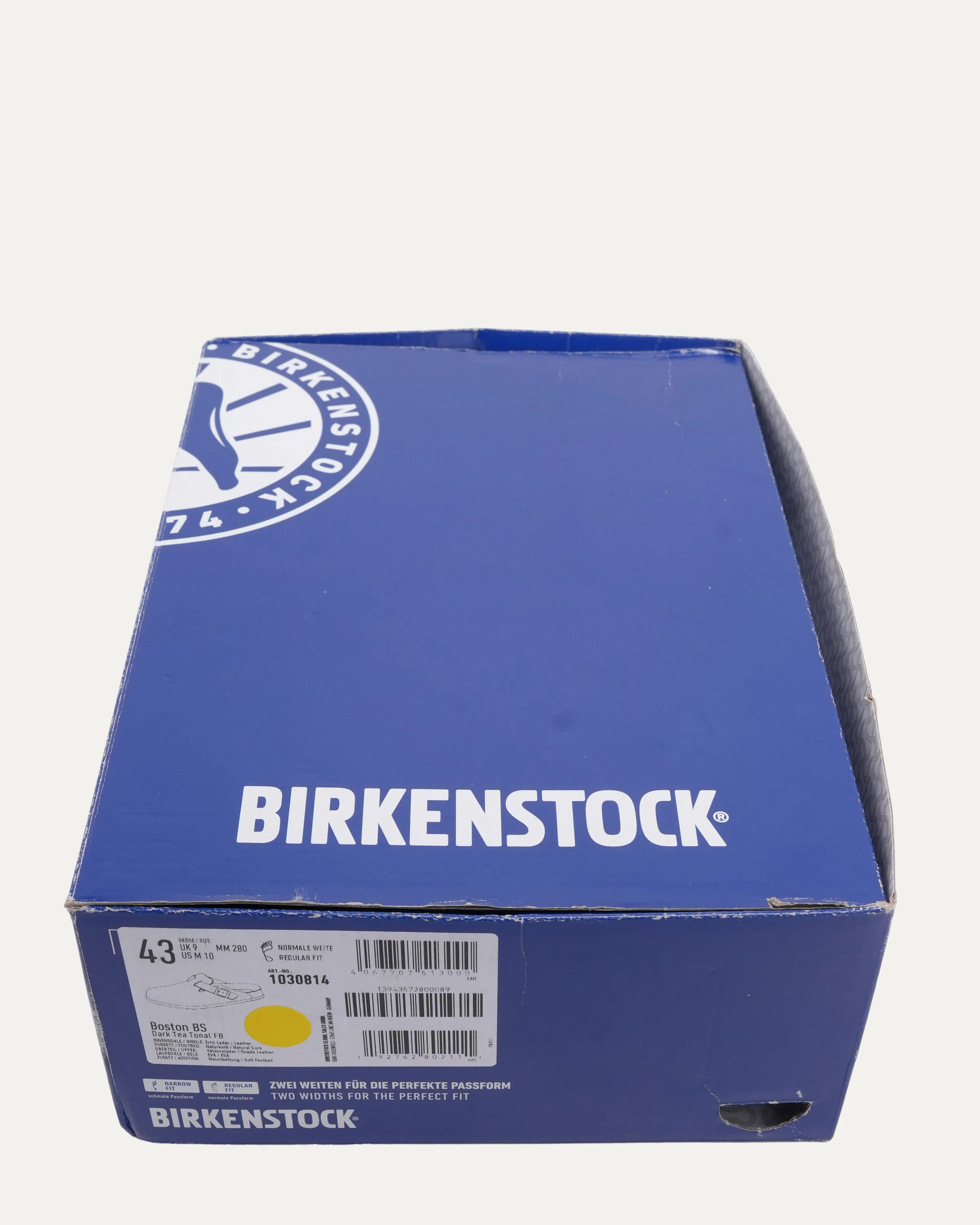 Cross Embellished Birkenstock Boston Suede Mule - Image 8