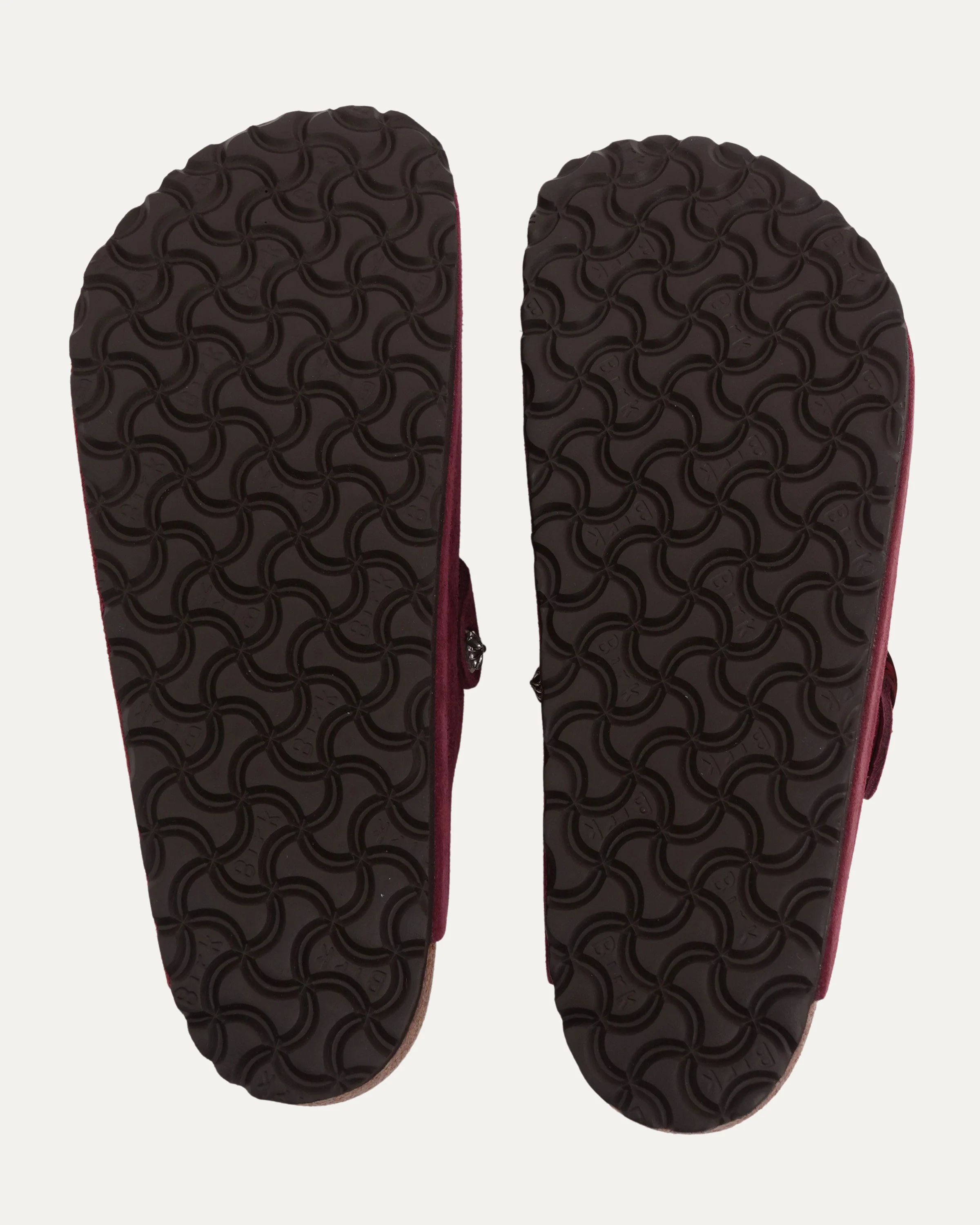 Cross Embellished Birkenstock Boston Suede Mule - Image 5
