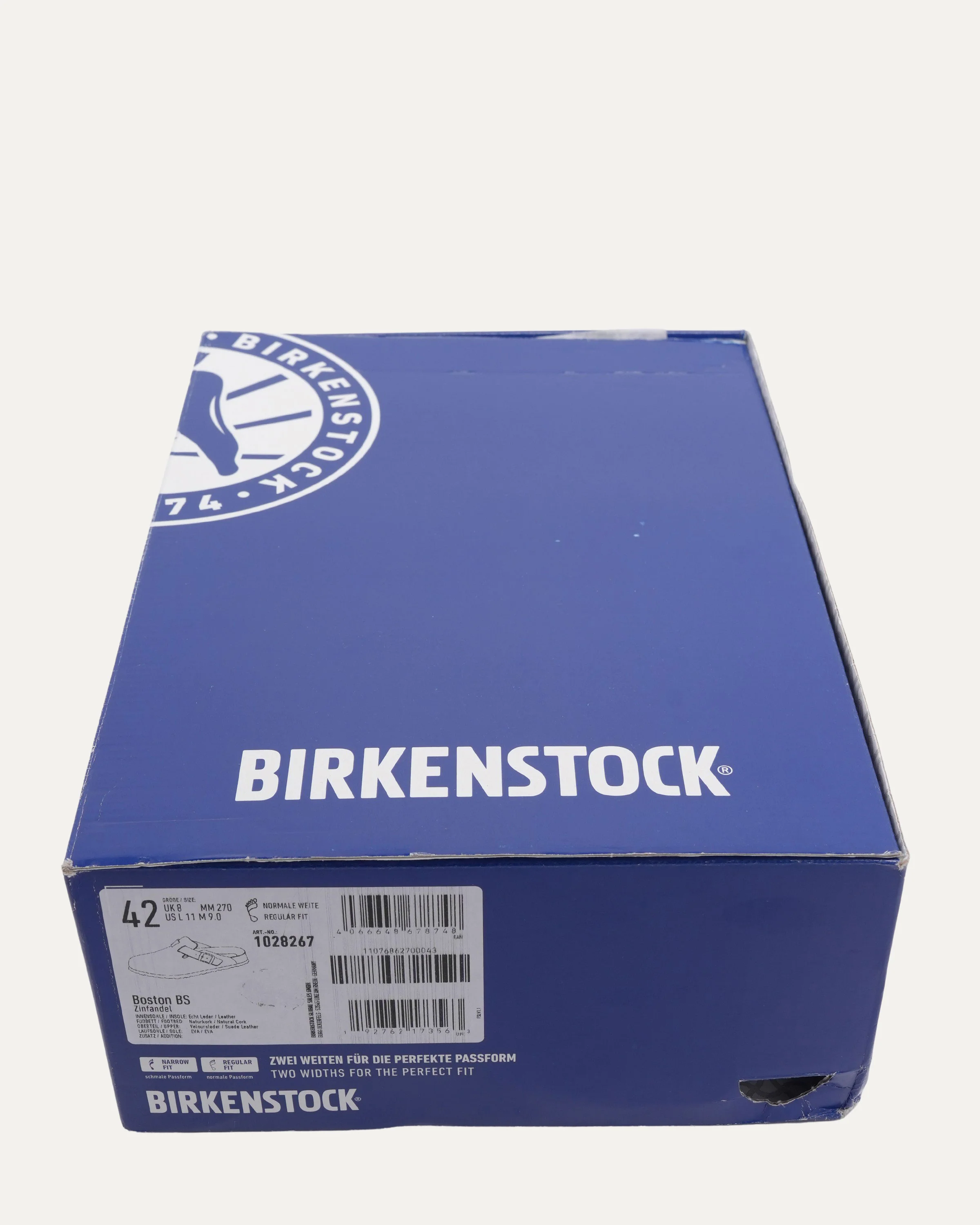 Cross Embellished Birkenstock Boston Suede Mule - Image 8