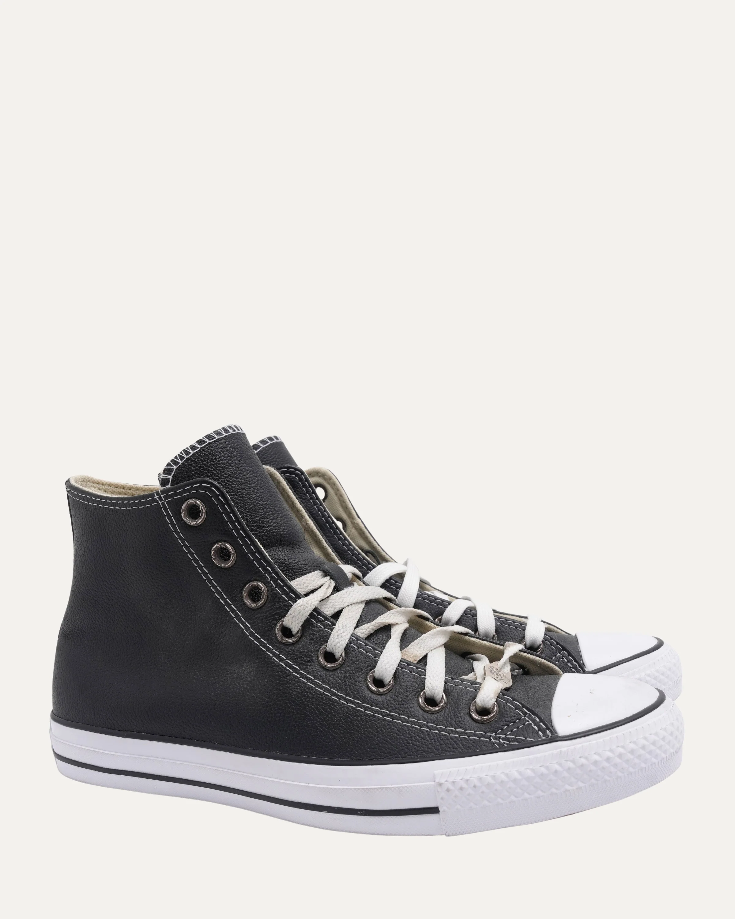 Cross Embellished Leather Converse Chuck Taylor Sneakers