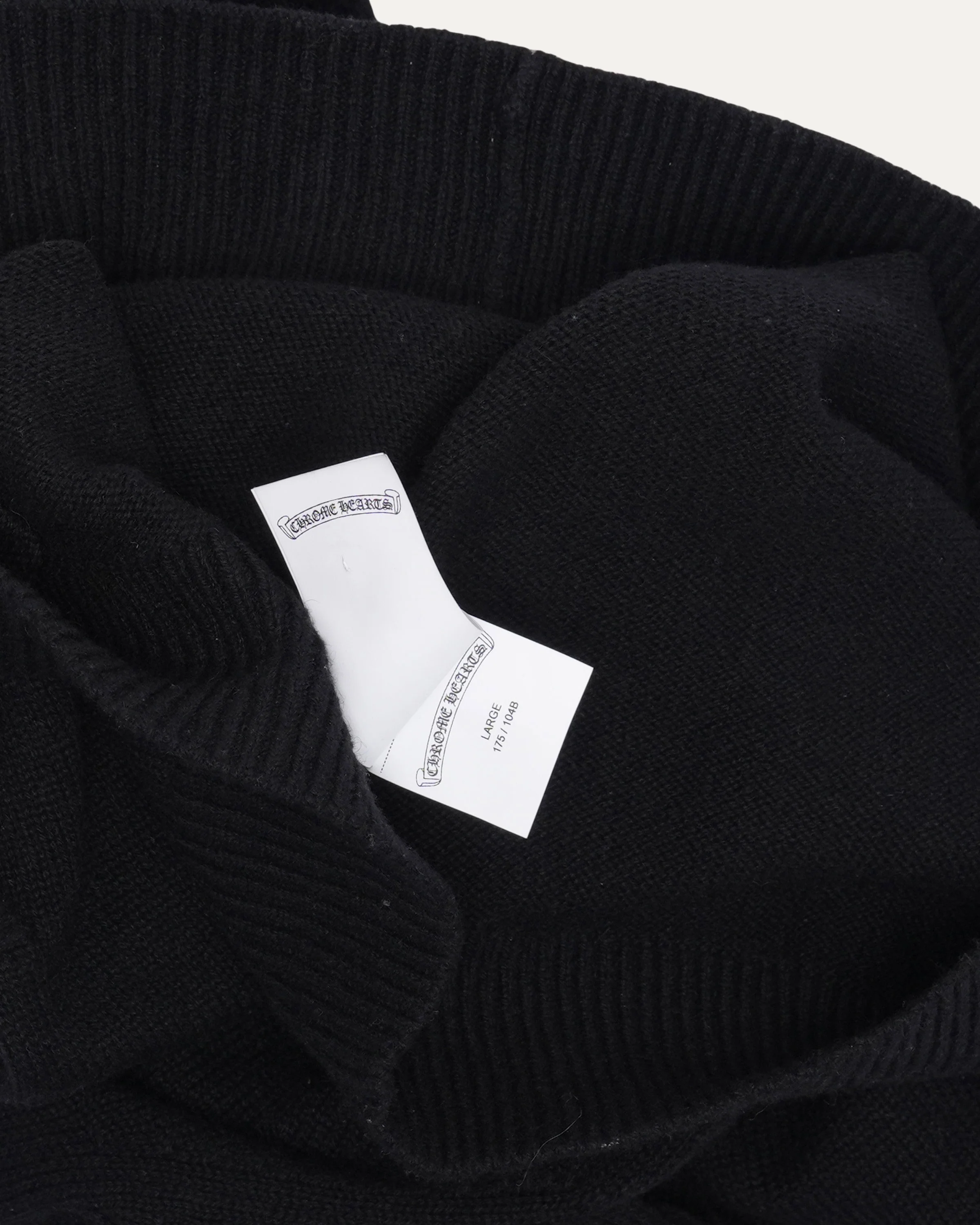 Cross Patch Cashmere Hooded Sweater - Image 5