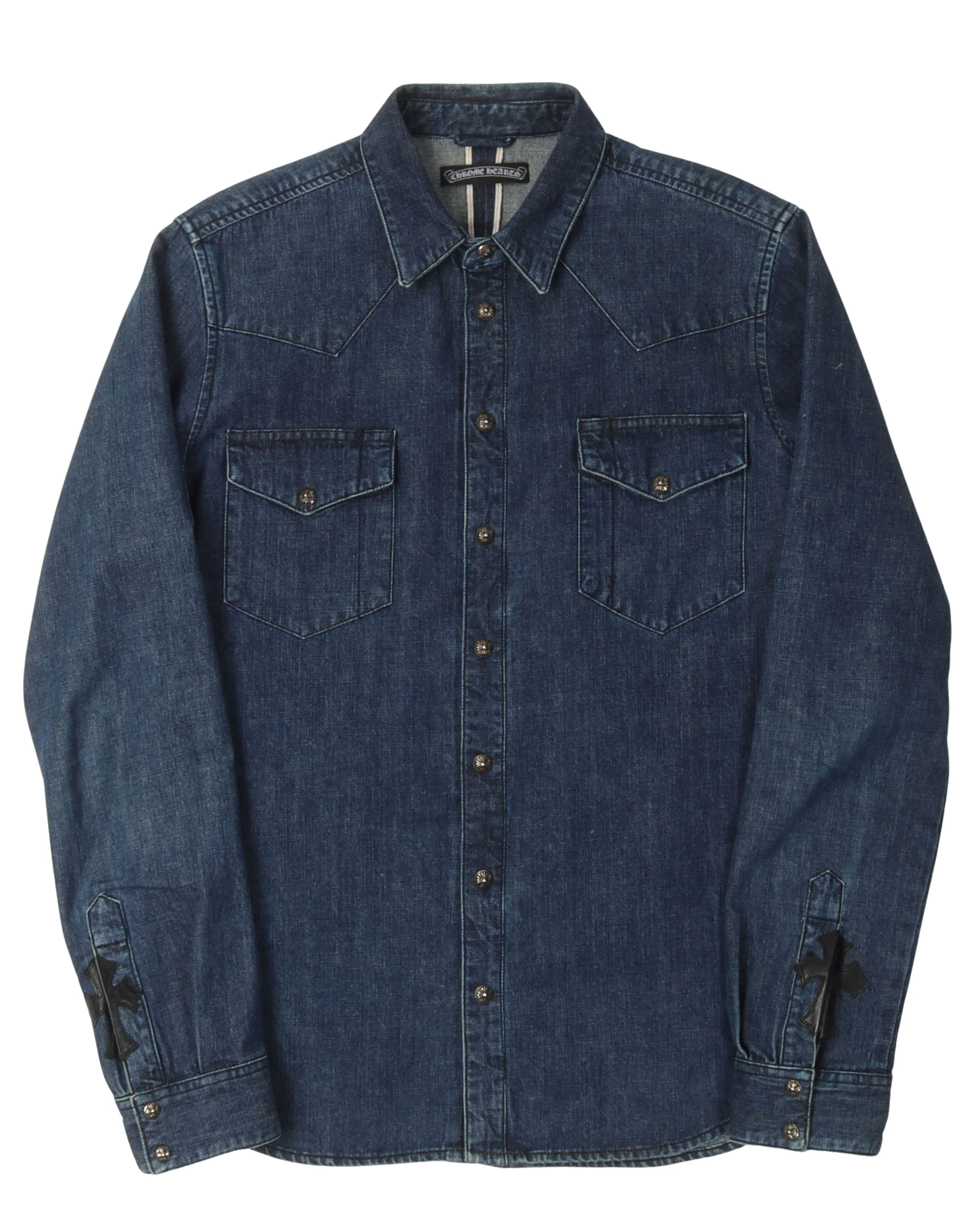 Cross Patch Denim Shirt