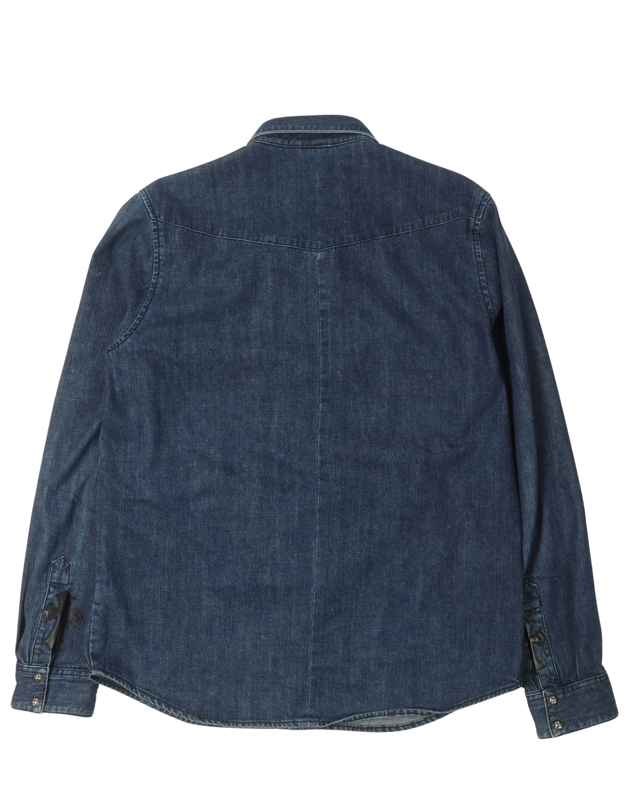 Cross Patch Denim Shirt - Image 2