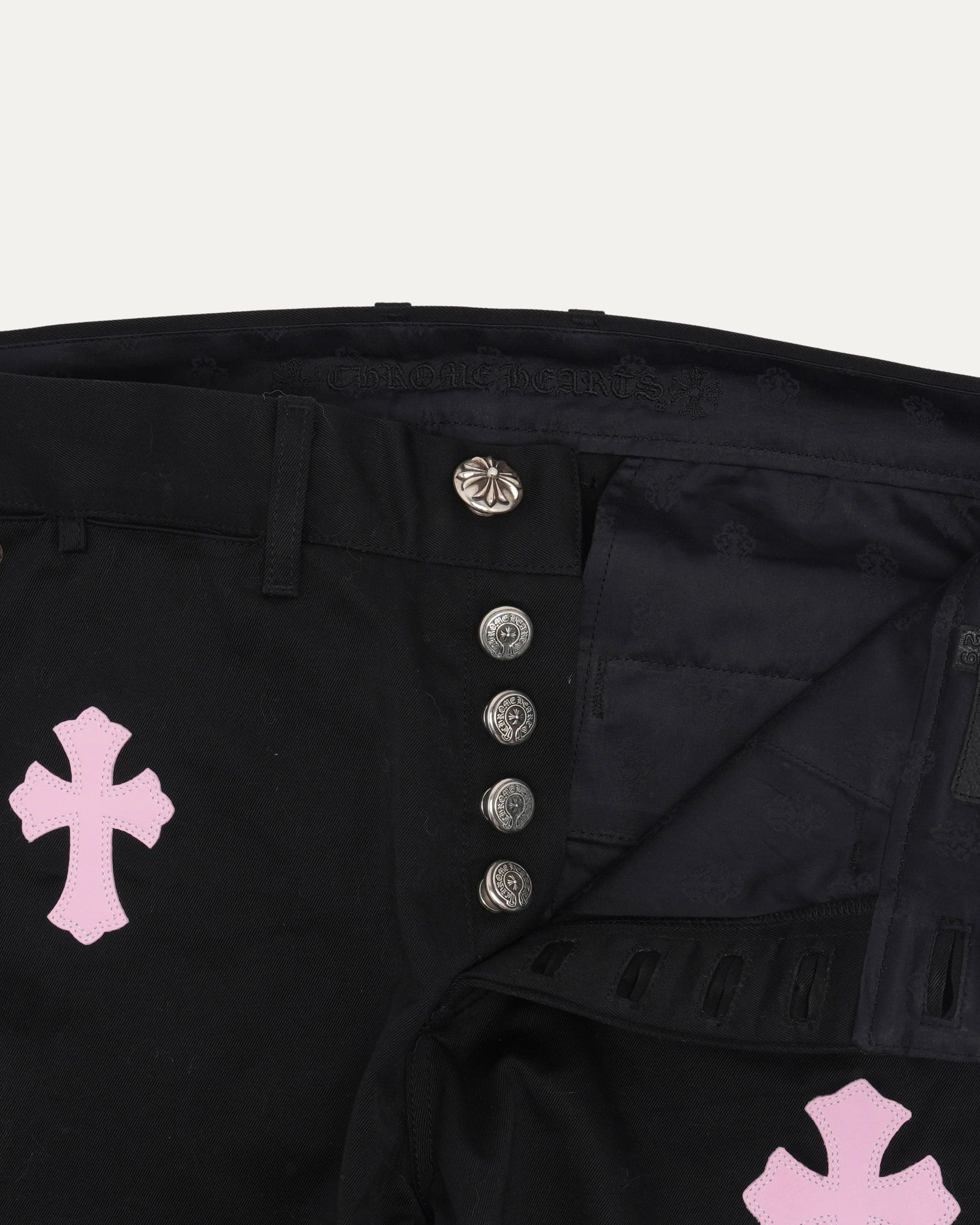 Cross Patch Flared Chino Pants - Image 3