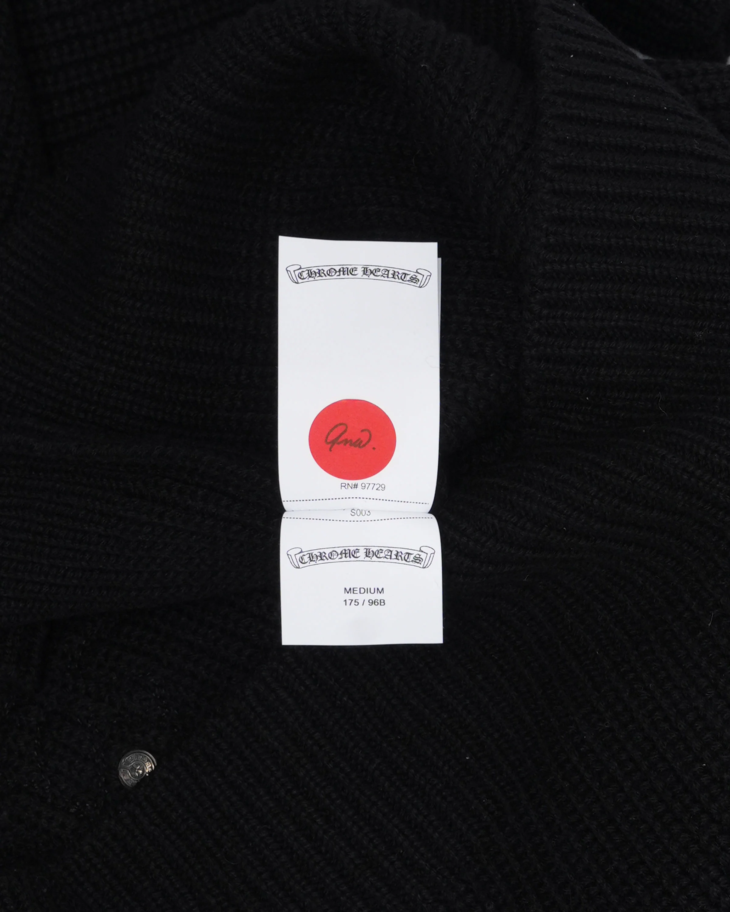 Cross Patch Knit Quarter Zip Sweater - Image 5