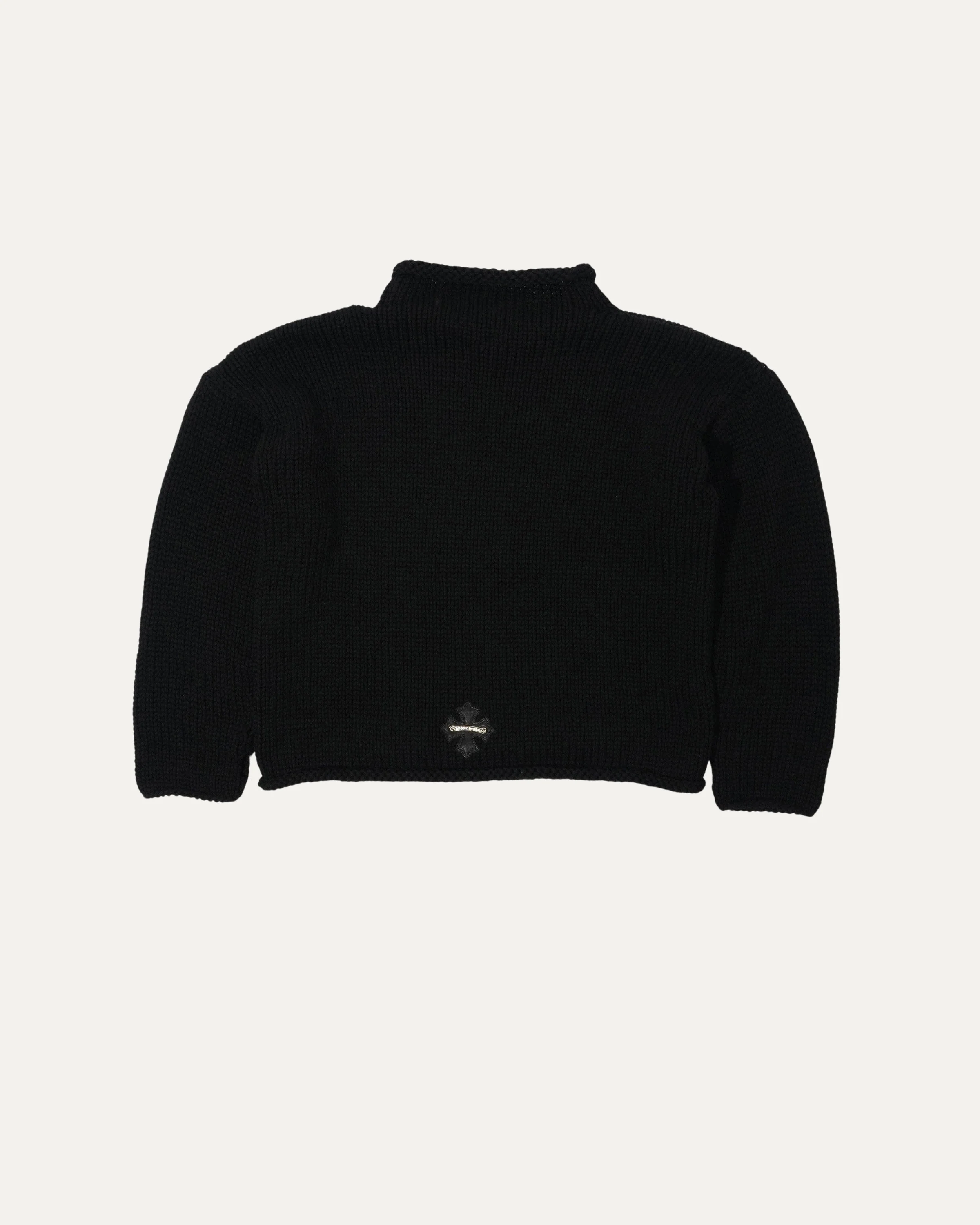 Cross Patch Mock Neck Sweater - Image 2