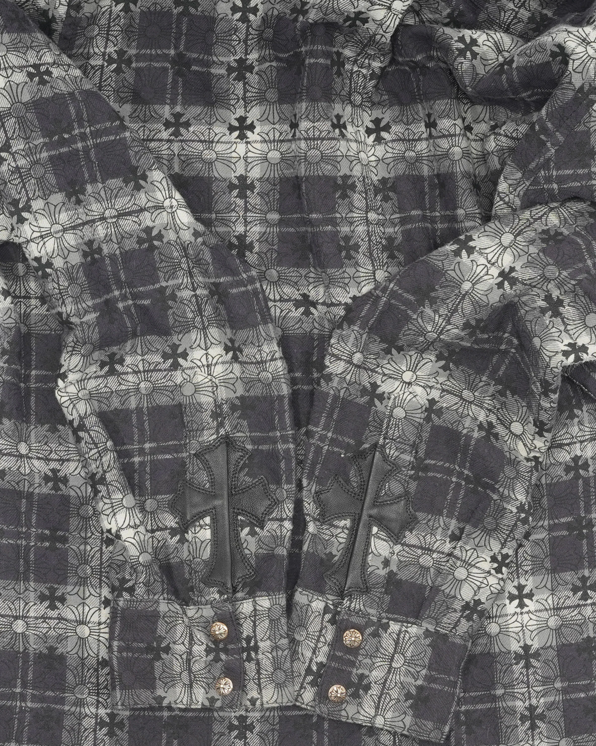 Cross Patch Monogram Flannel Shirt - Image 4