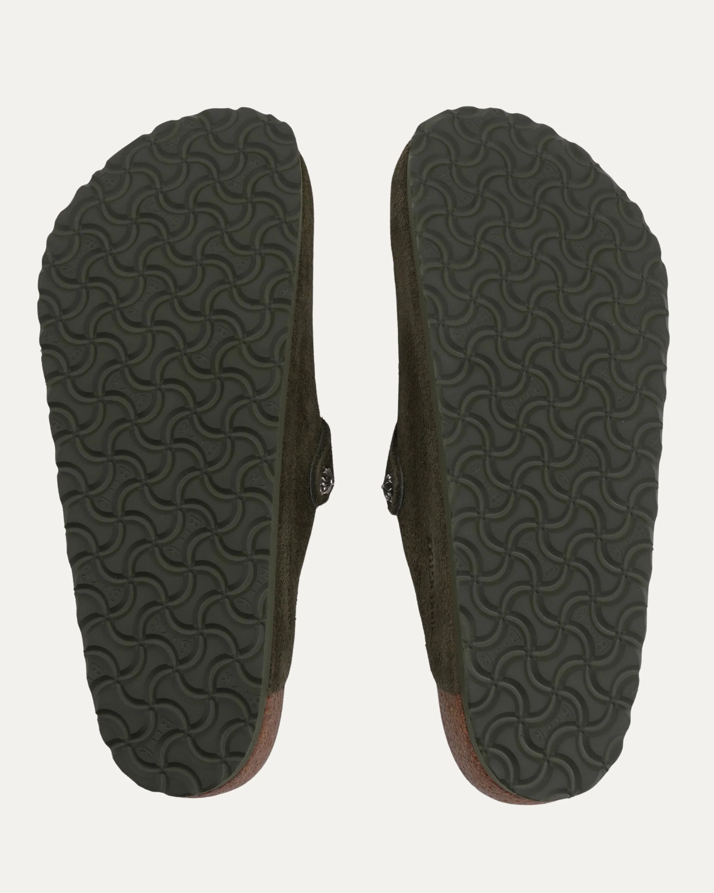 Dagger Embellished Birkenstock Boston Shearling Lined Suede Mule - Image 6