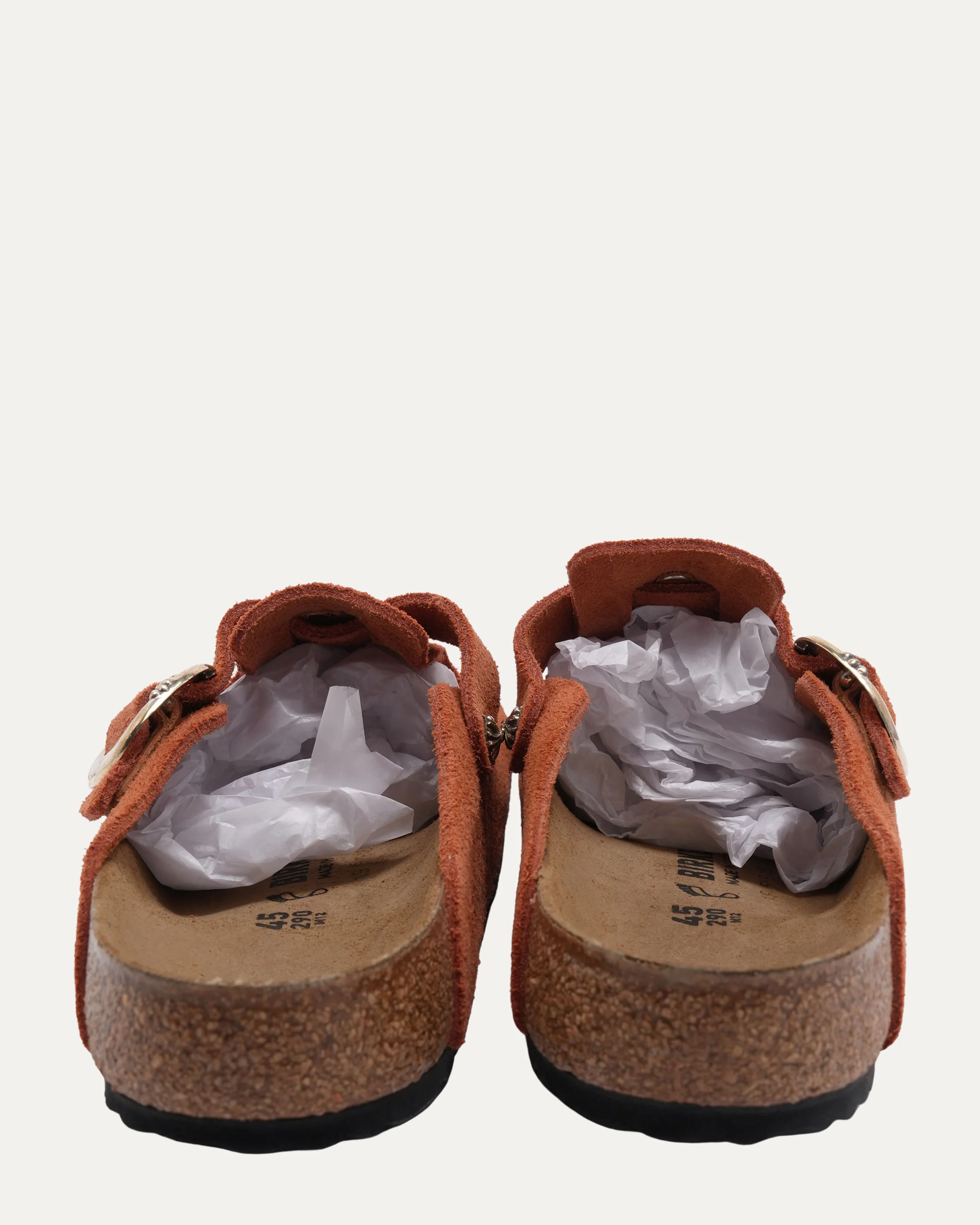 Dagger Embellished Birkenstock Boston Suede Mule - Image 4