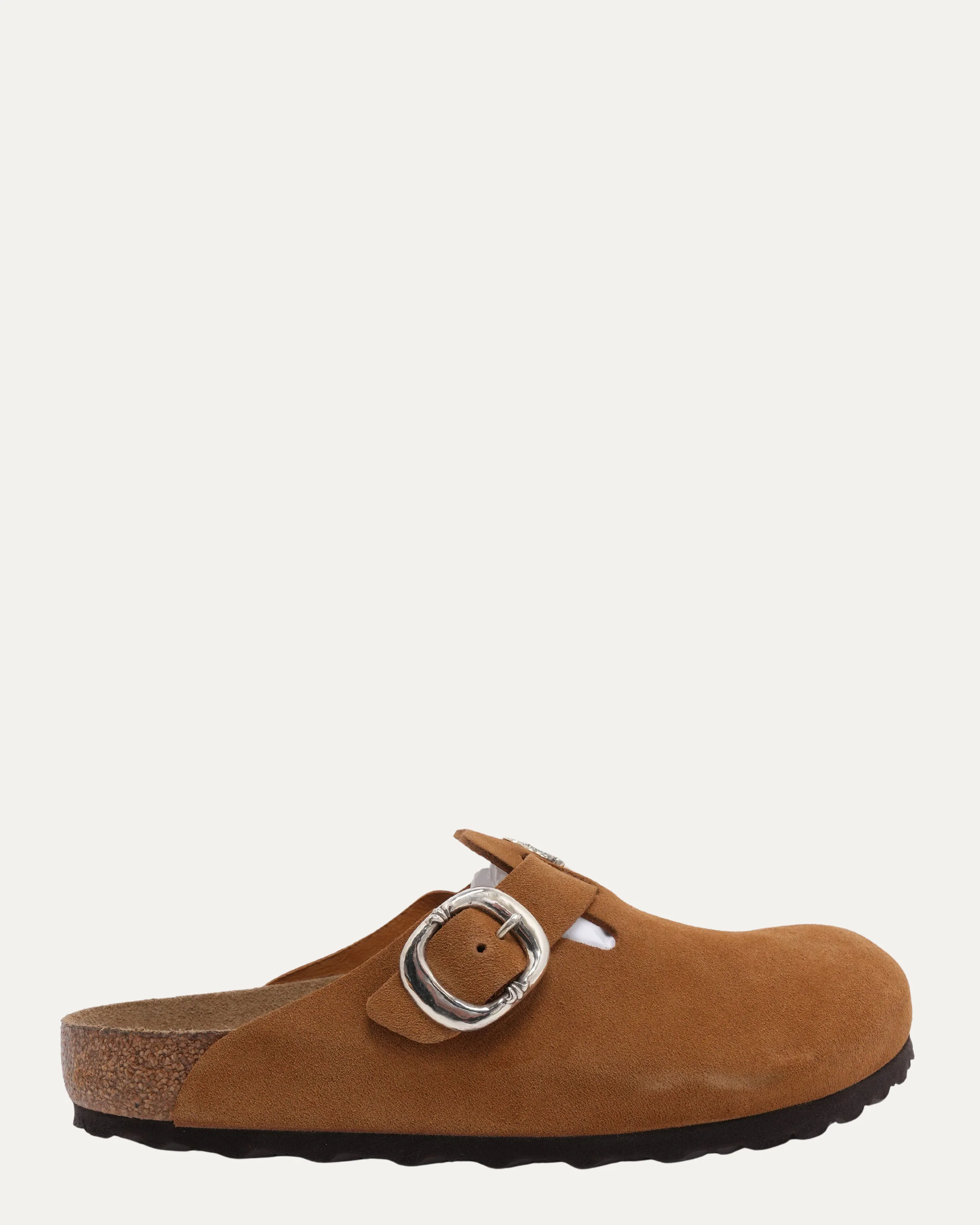 Dagger Embellished Birkenstock Boston Suede Mule - Image 2