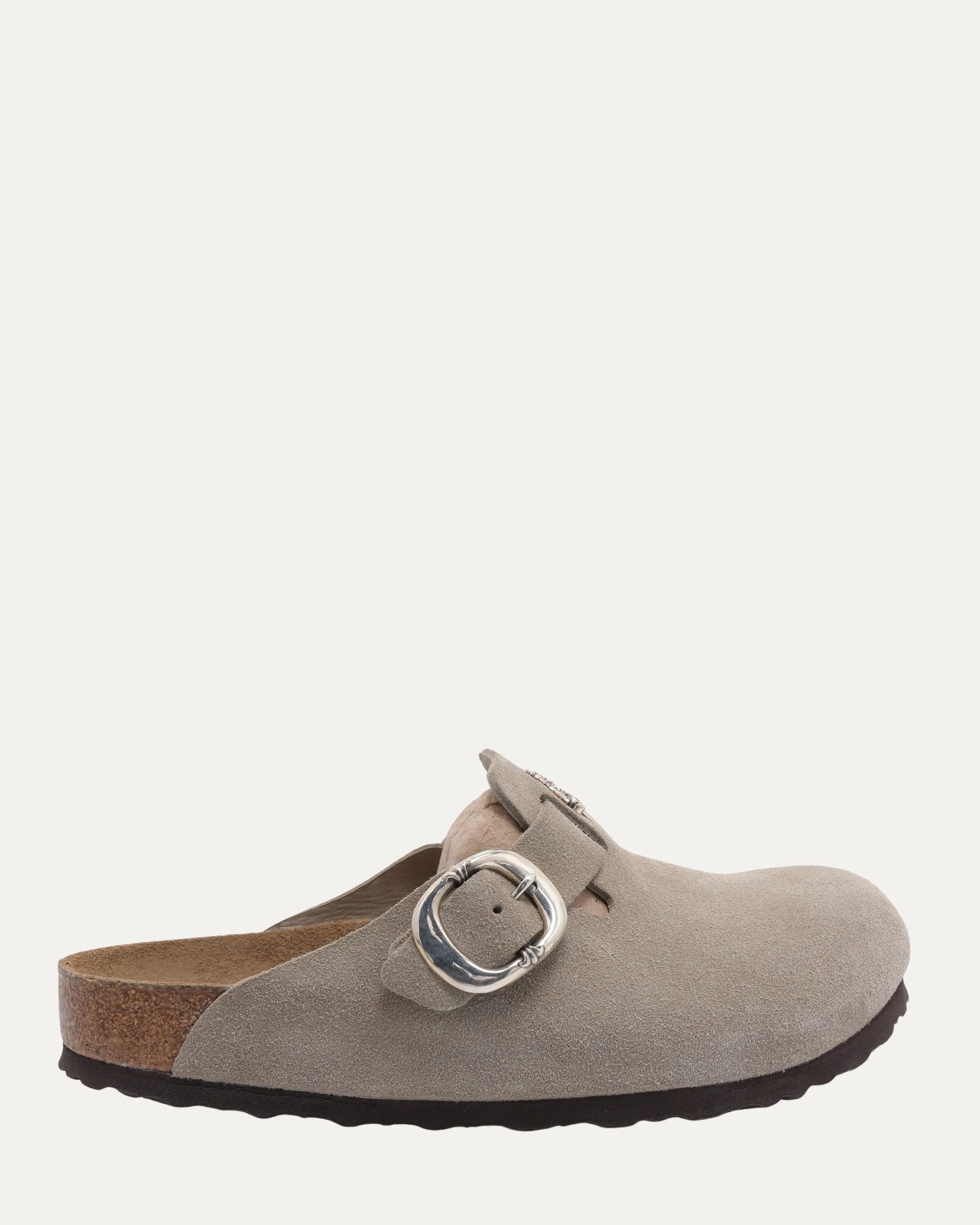 Dagger Embellished Birkenstock Boston Suede Mule - Image 2