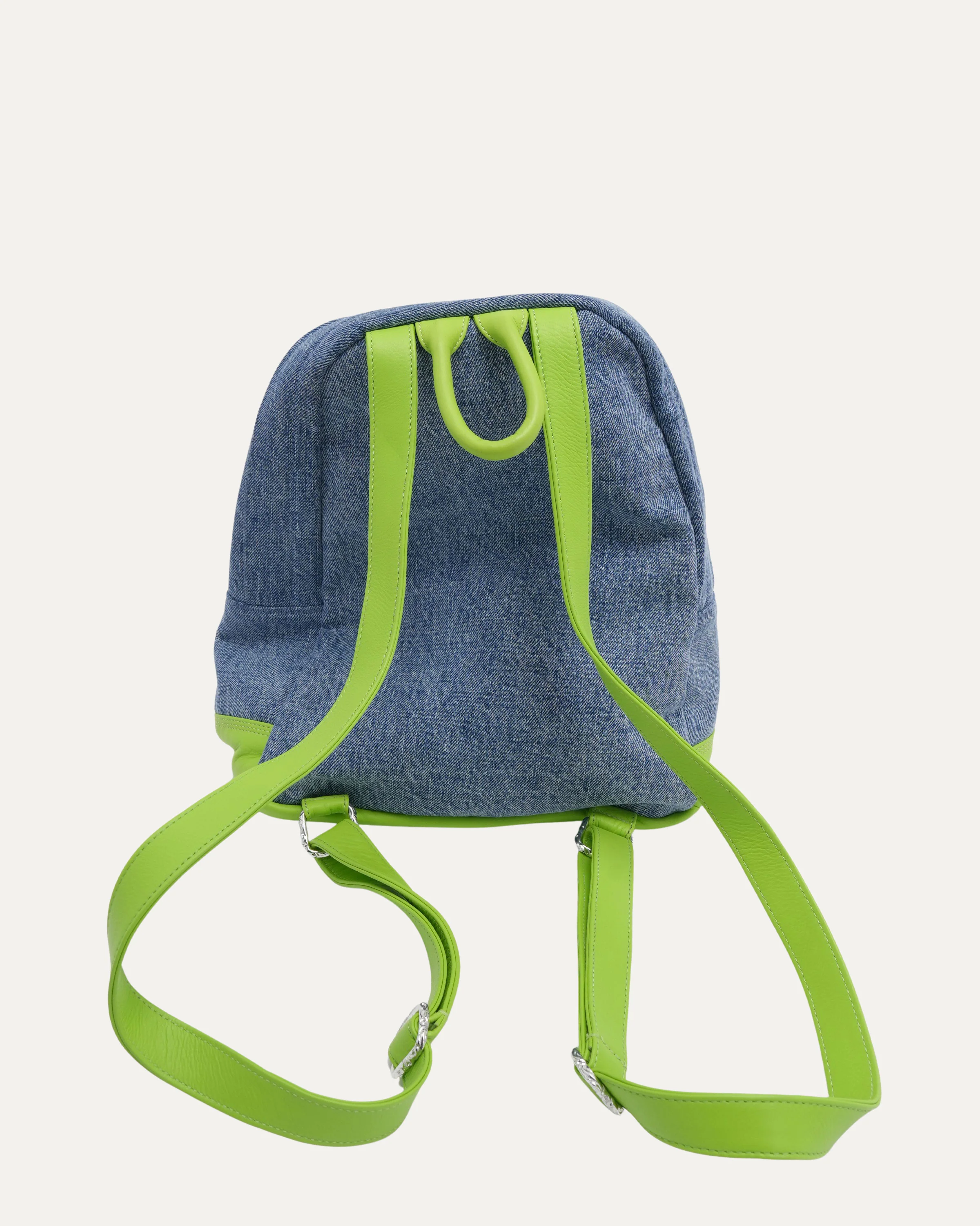 Denim Cross Patch Seventh Grade Mini Backpack - Image 3
