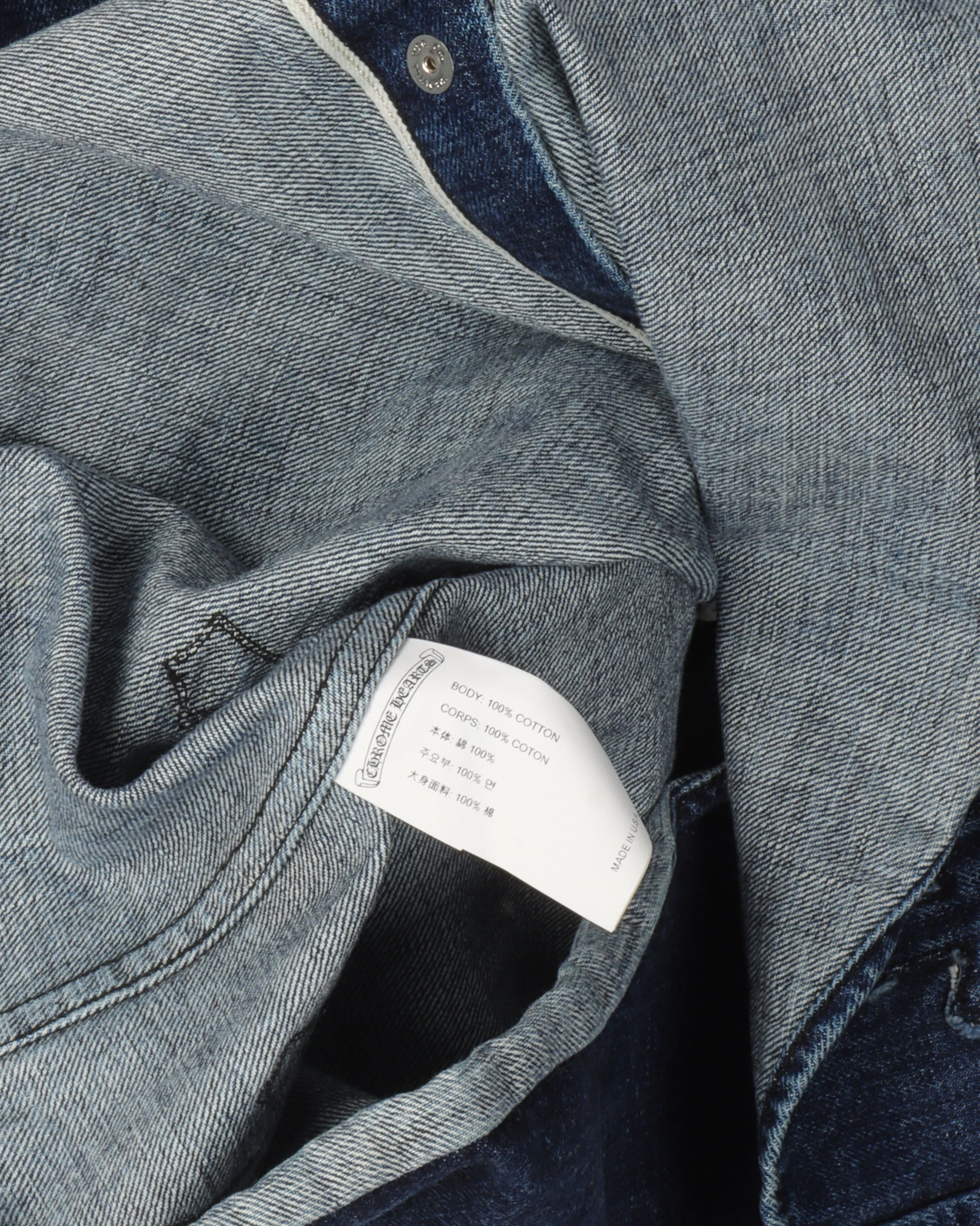 Denim Cross Patch Shirt - Image 3