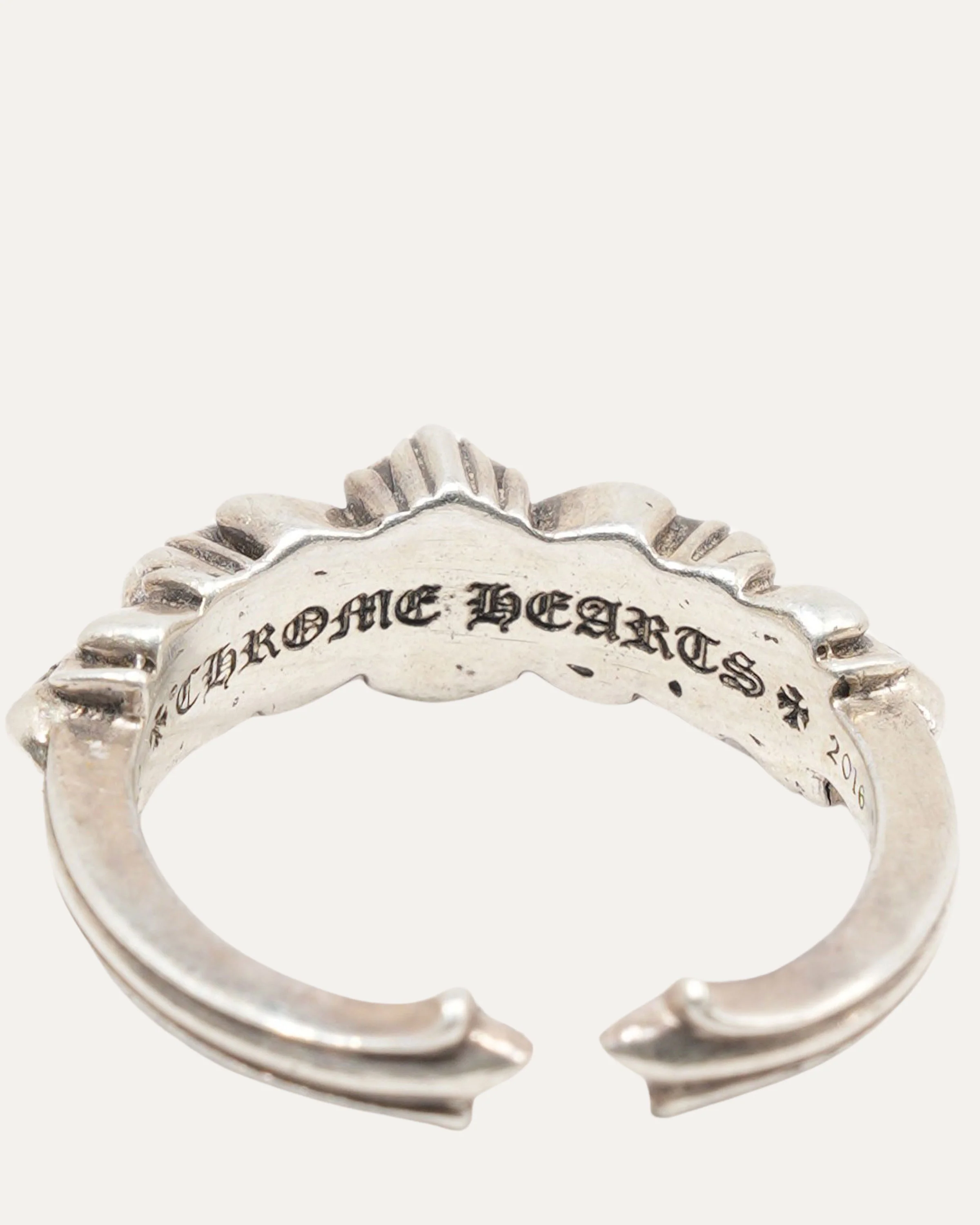 Diamond Baby Floral Cross Ring - Image 2