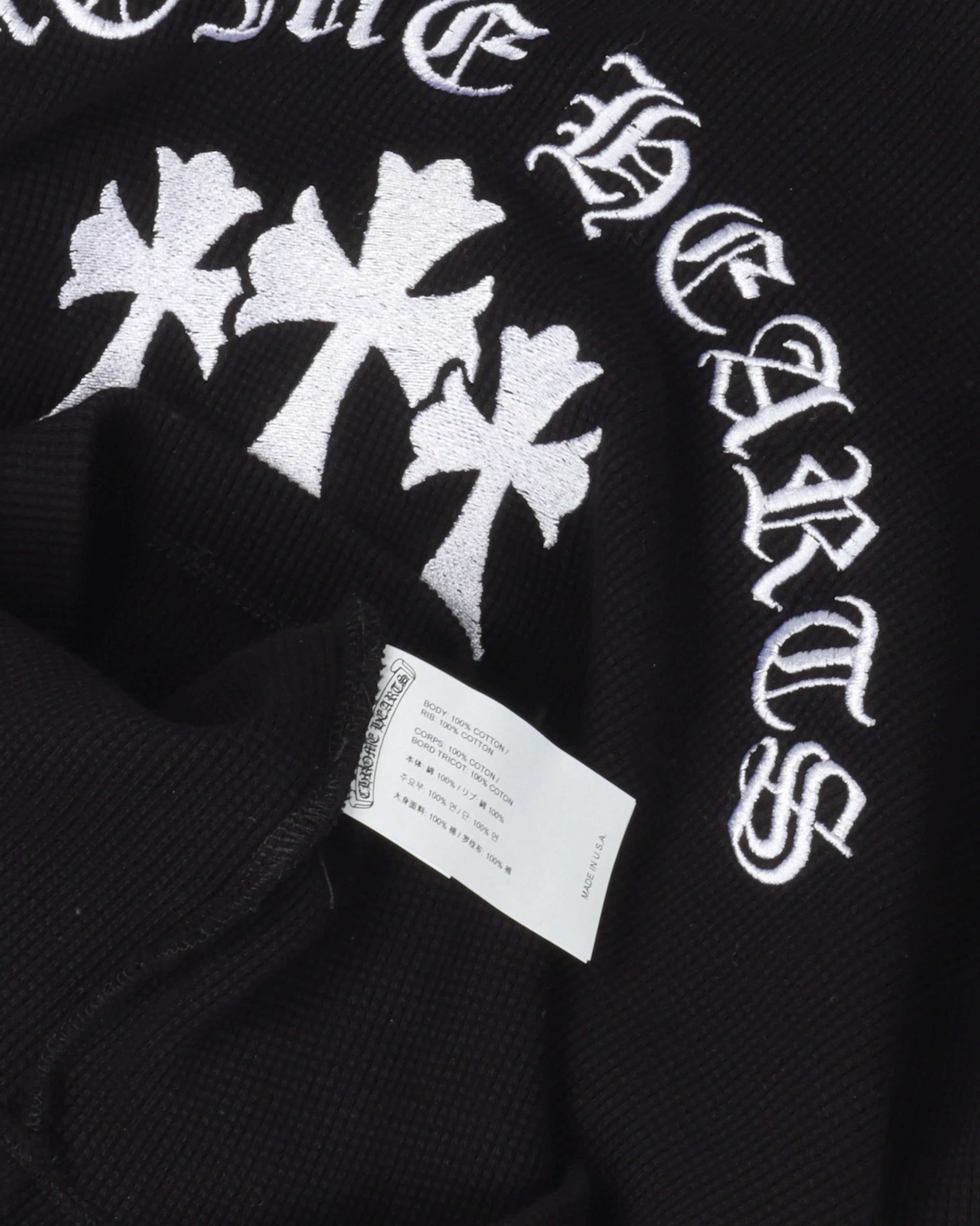 Embroidered Henley Thermal Shirt - Image 3