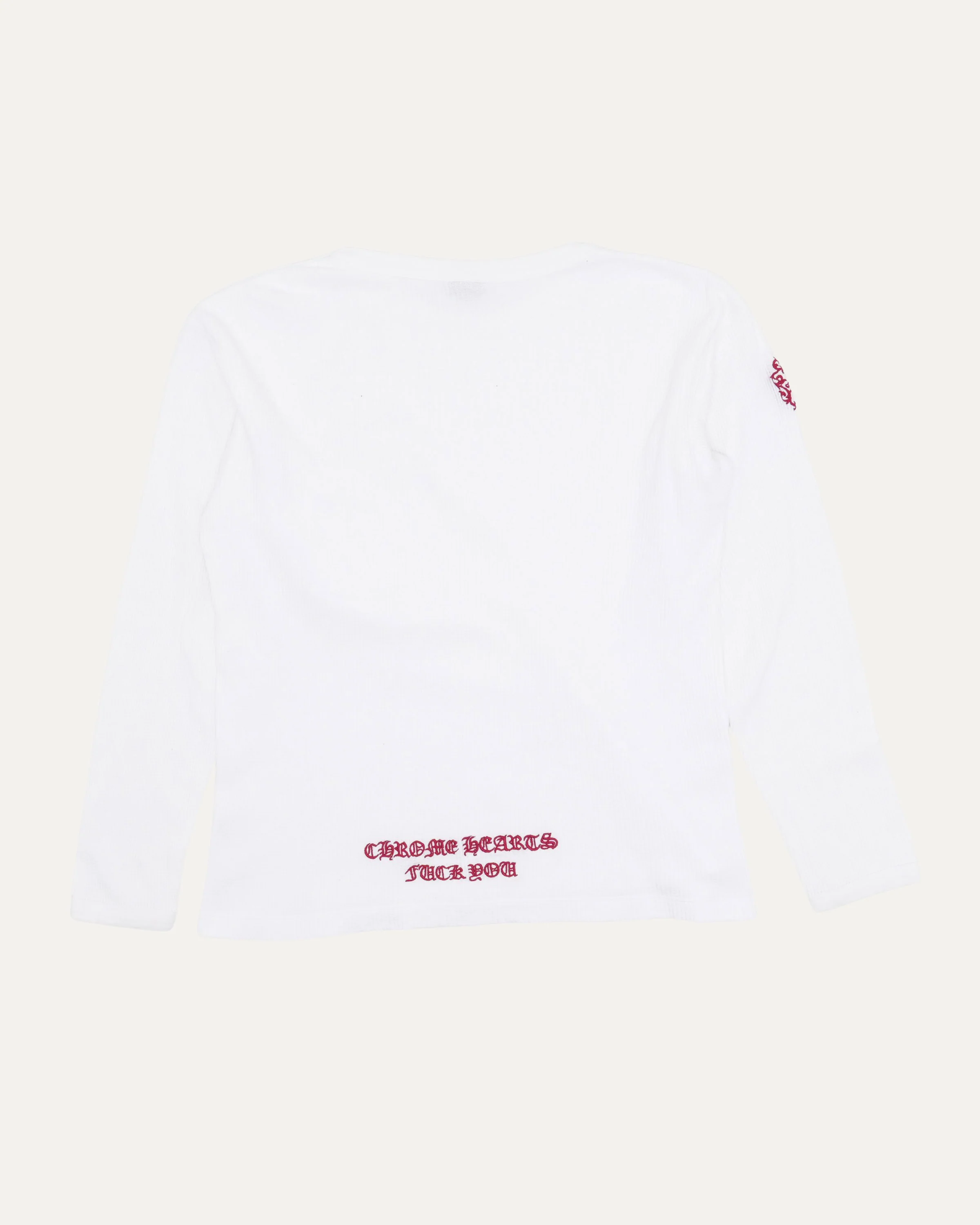 Embroidered Vine Dagger Long Sleeve Thermal T-Shirt - Image 2