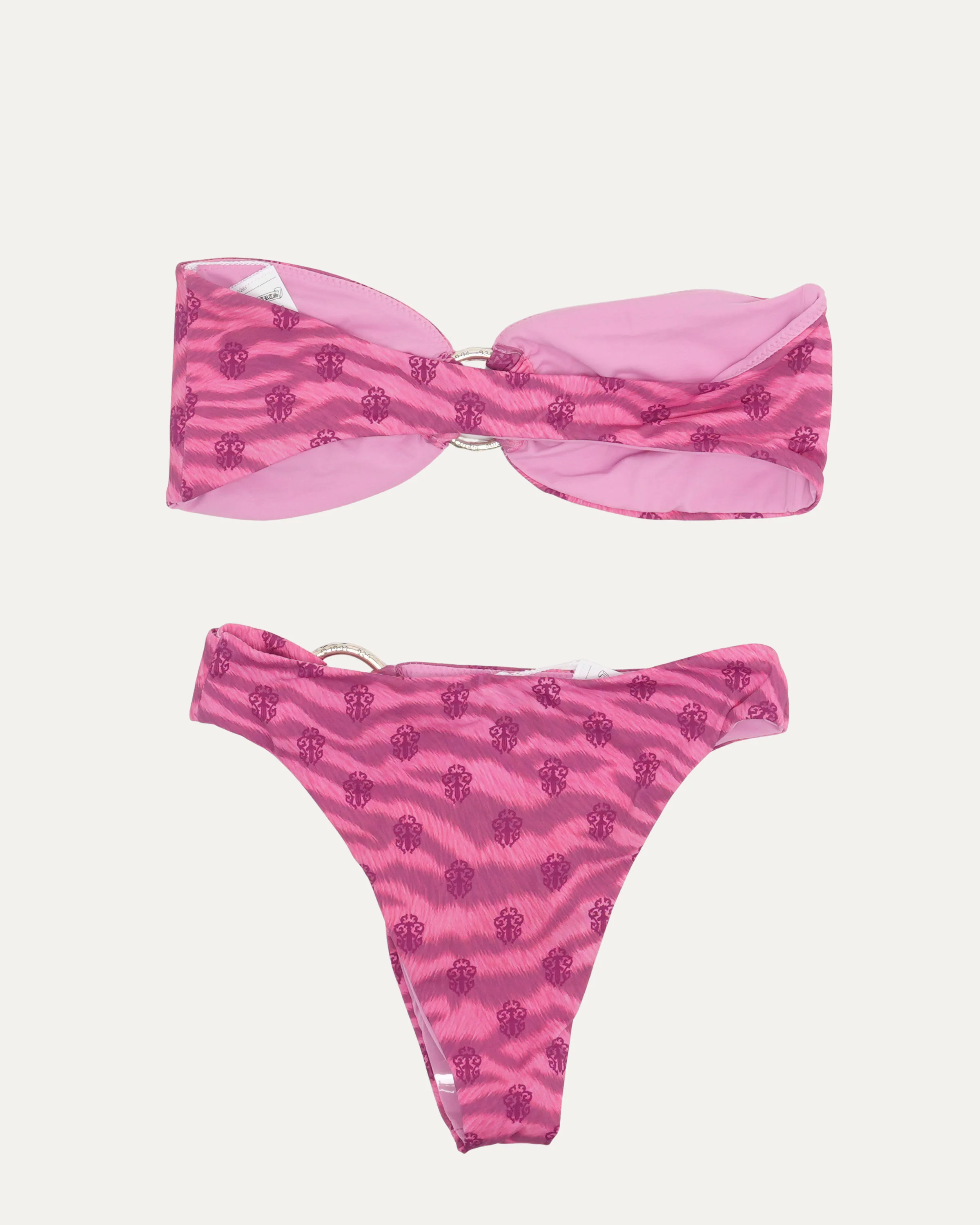 Flamingo Tiger Bandeau Bikini Set - Image 2