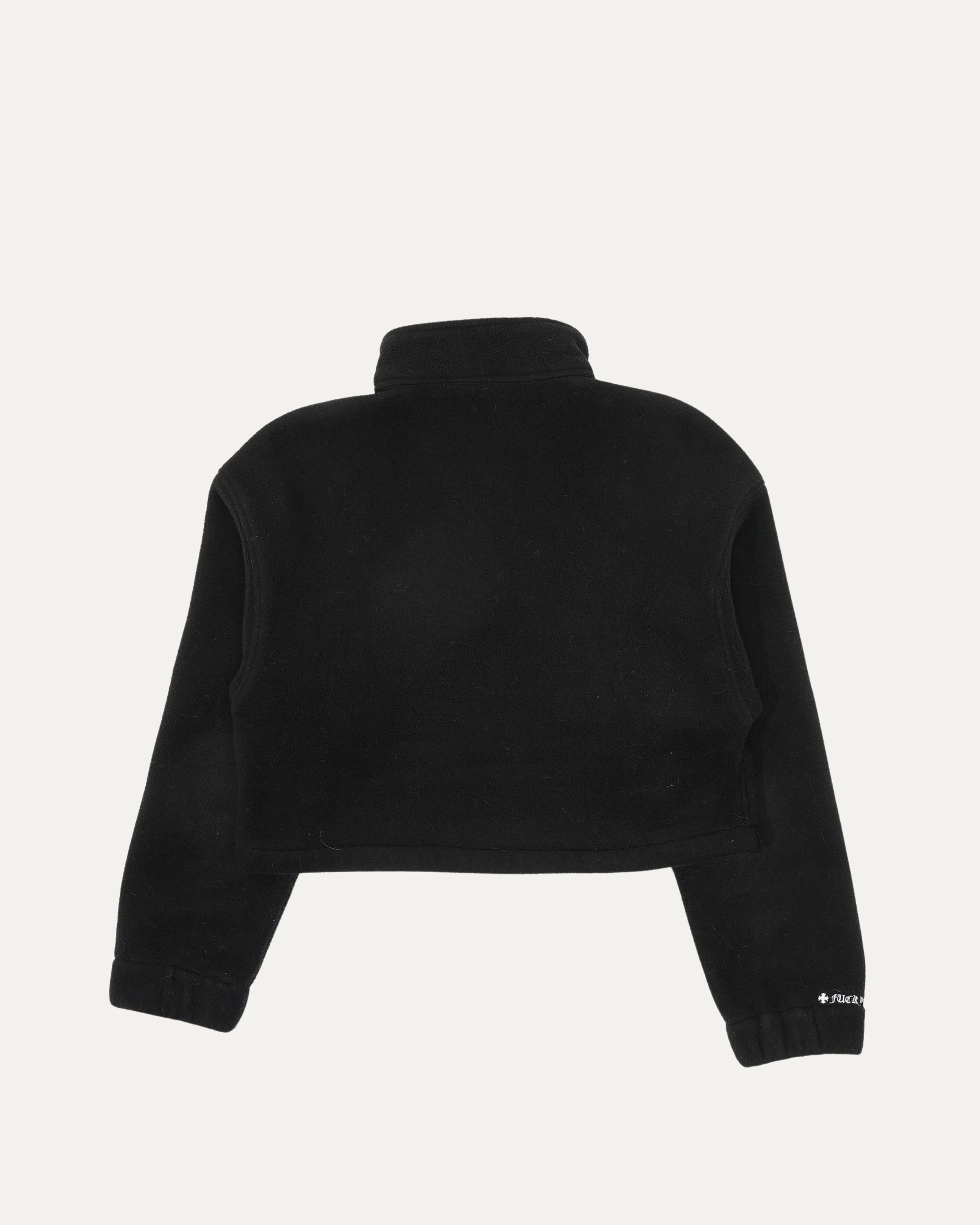 Fleece Horseshoe Logo Half Zip Cropped Sweatshirt - Image 2