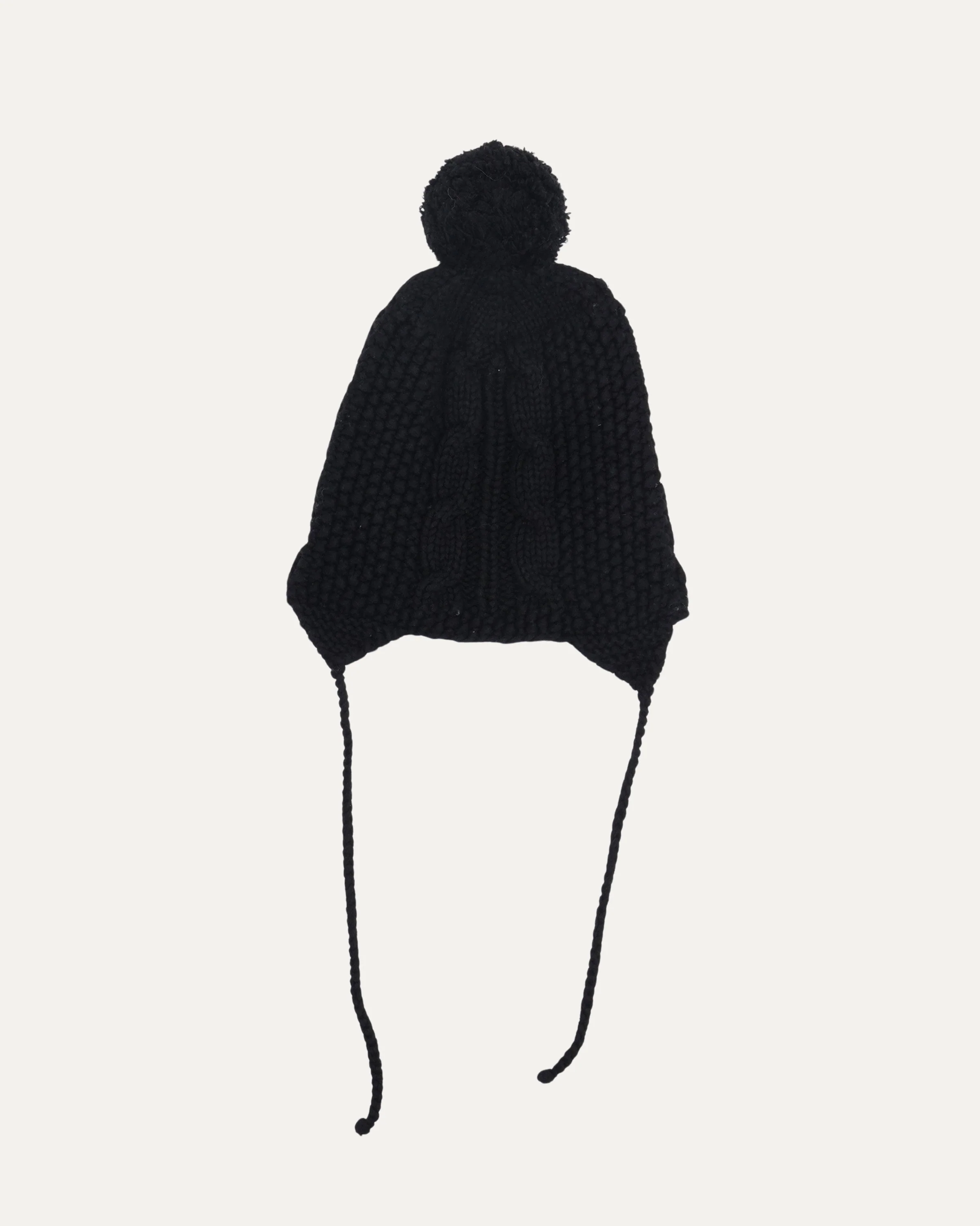 Fleur Patch Silver Embellished Pom Pom Beanie - Image 2