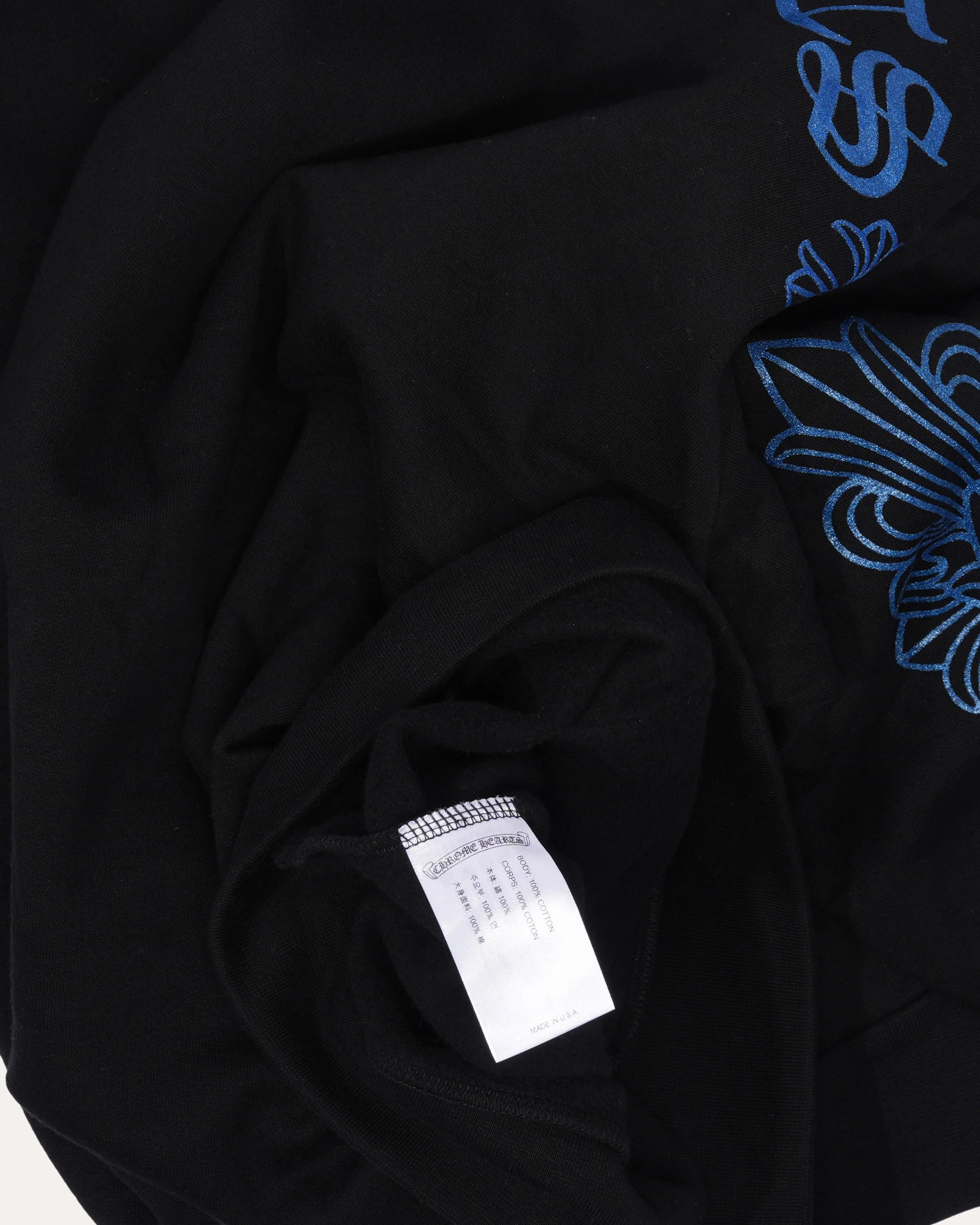Friends and Family Glitter Print Horseshoe Logo Hoodie - Image 3