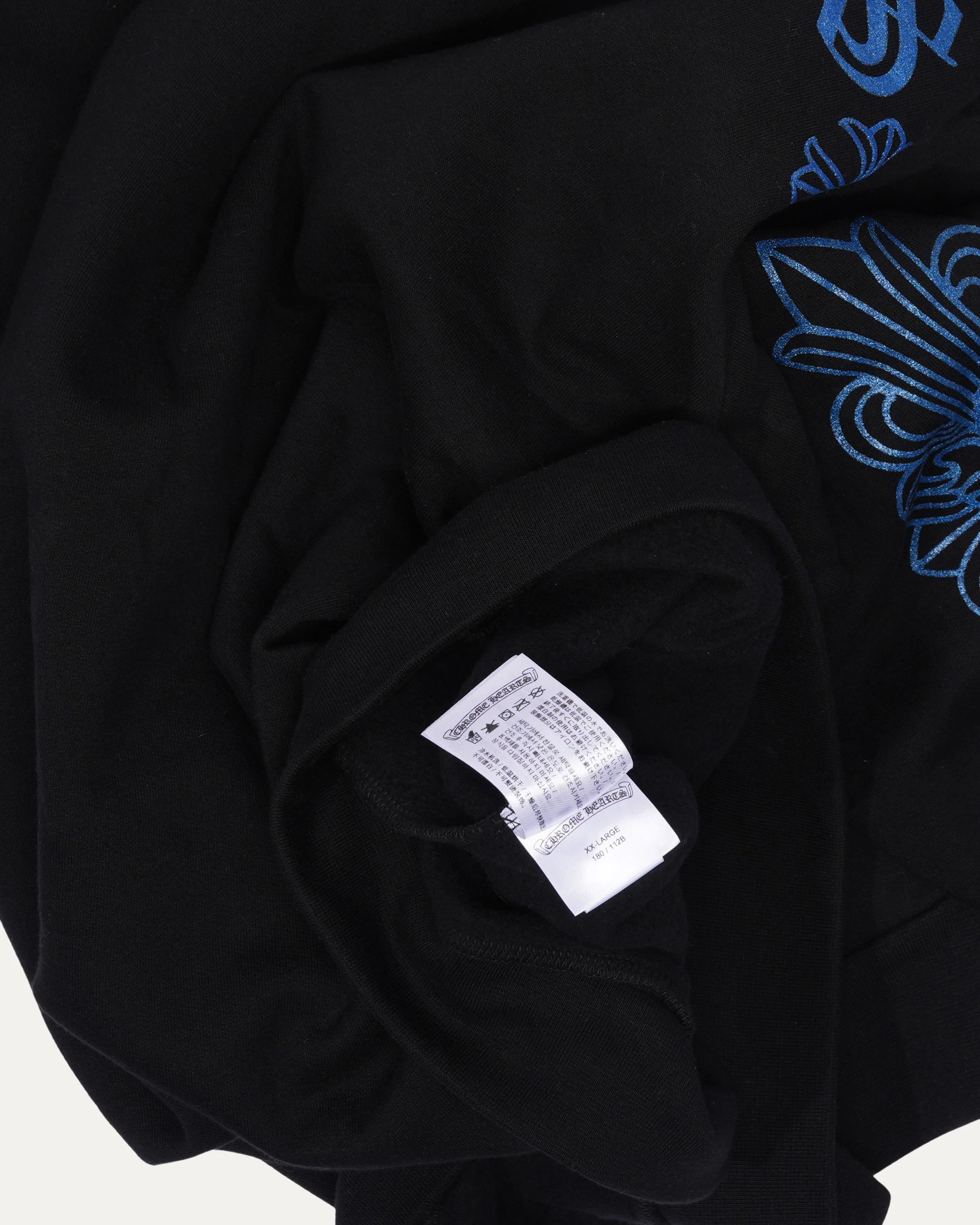 Friends and Family Glitter Print Horseshoe Logo Hoodie - Image 4