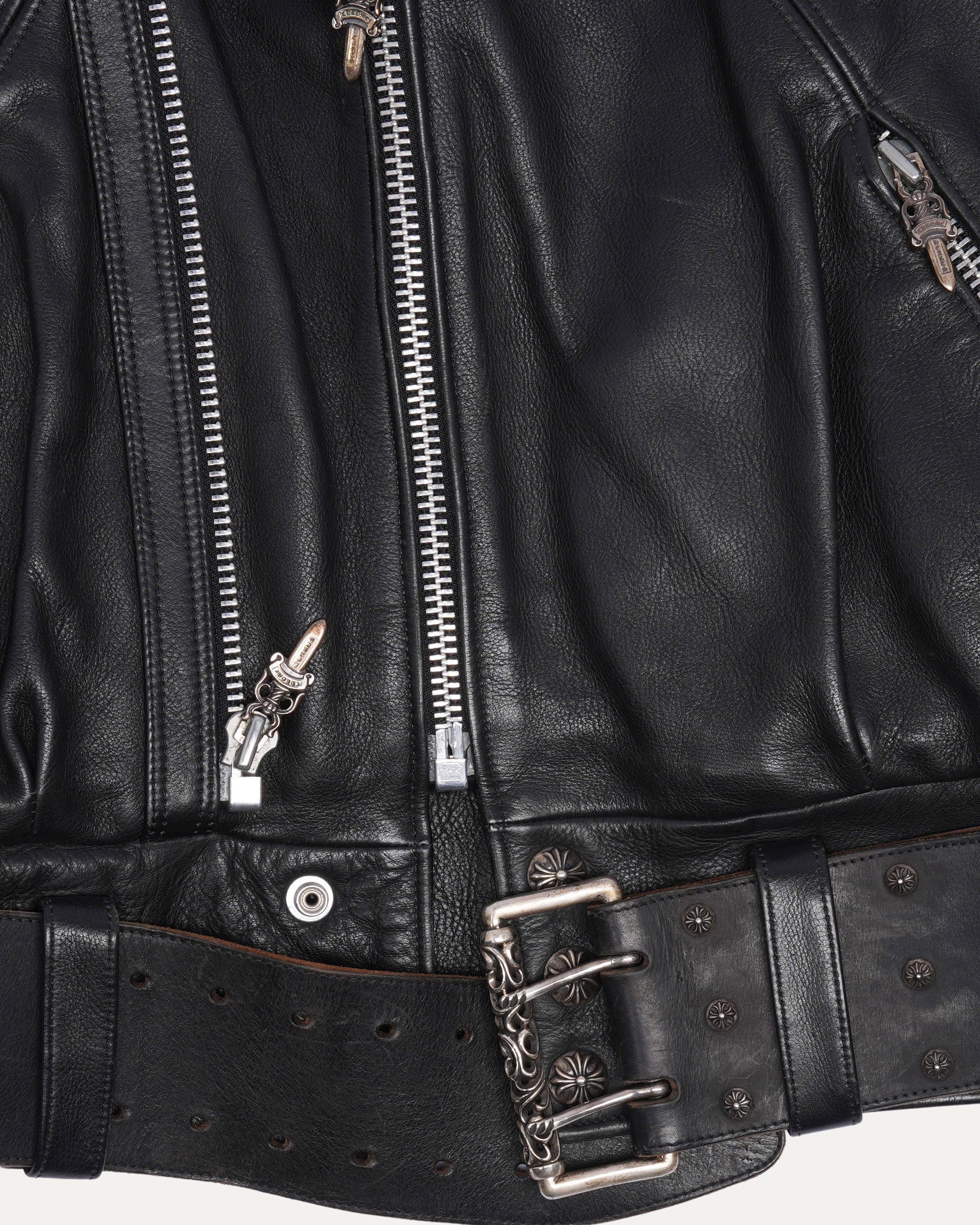 Fur Lined Leather Jacket - Image 3